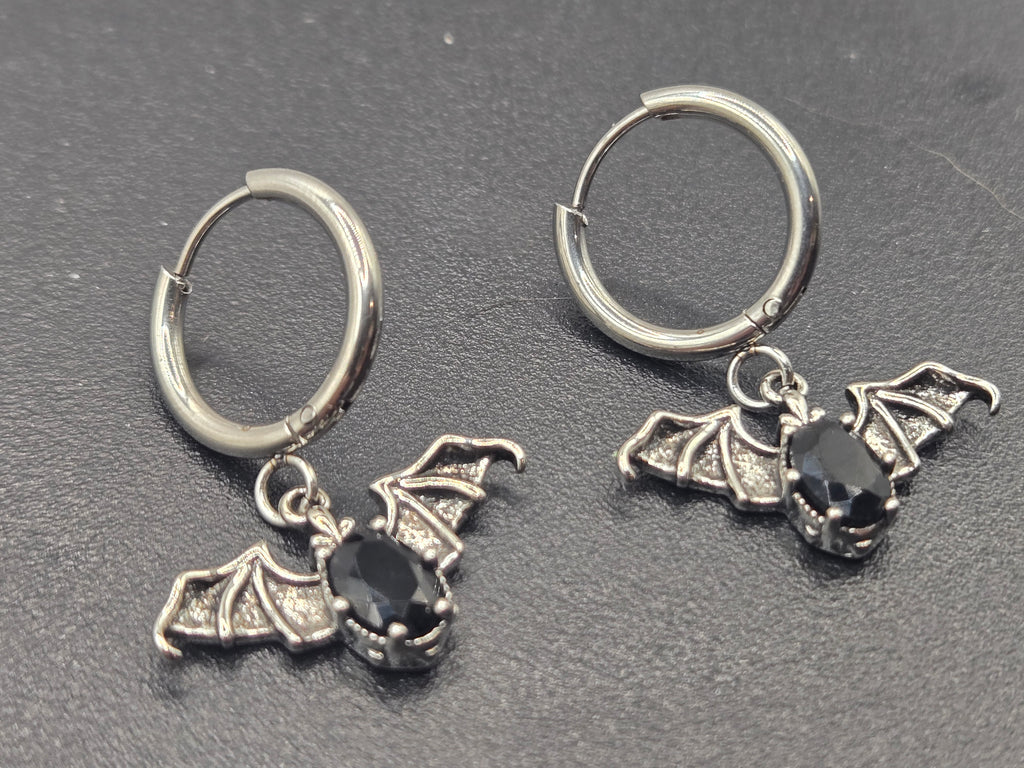MR BAT GEM HUGGIE EARRINGS