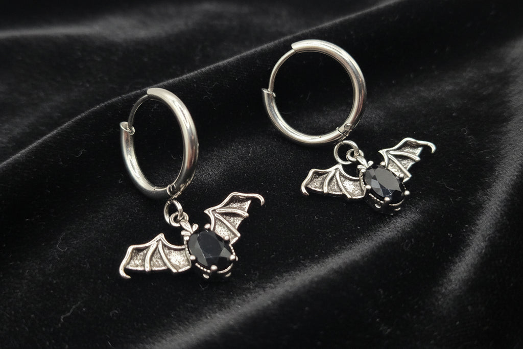 MR BAT GEM HUGGIE EARRINGS