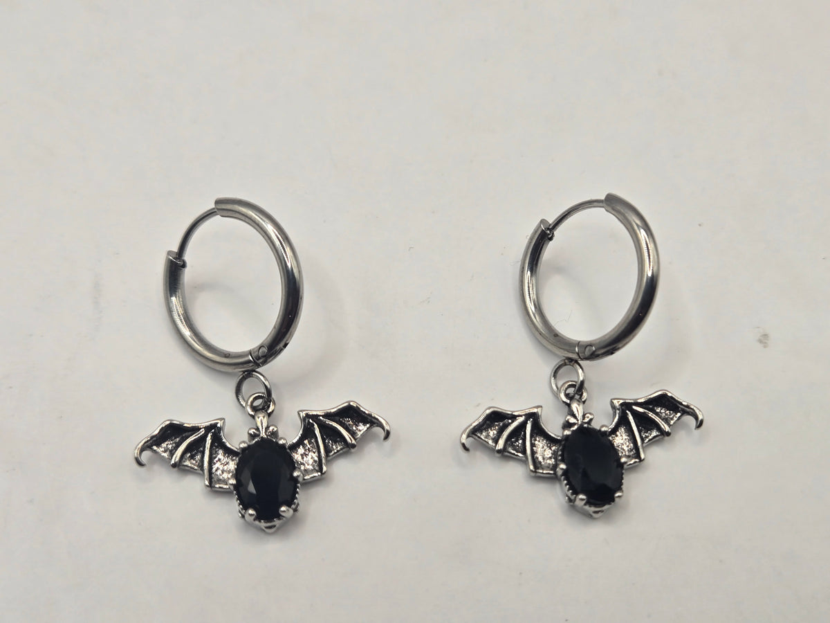 MR BAT GEM HUGGIE EARRINGS