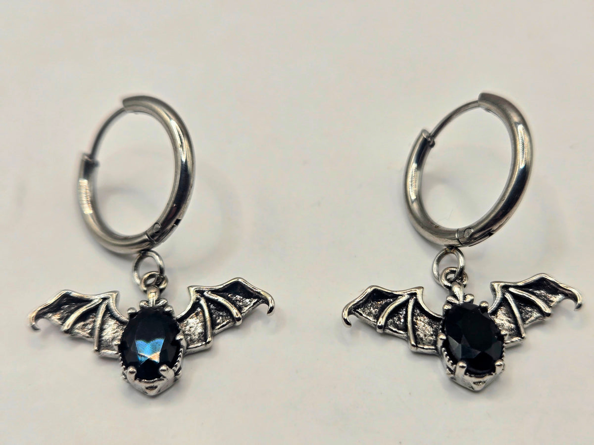 MR BAT GEM HUGGIE EARRINGS