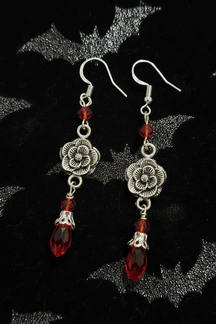 ROSE DANGLE EARRINGS