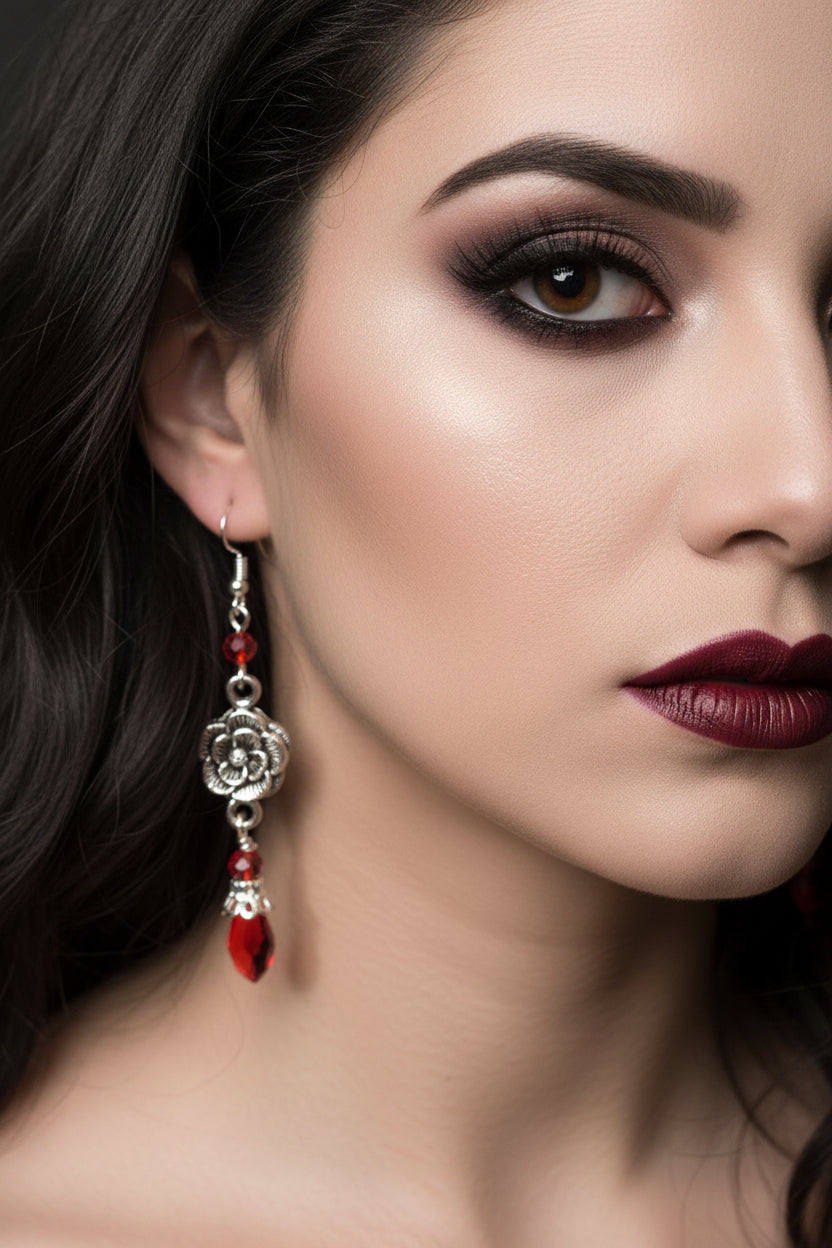 ROSE DANGLE EARRINGS