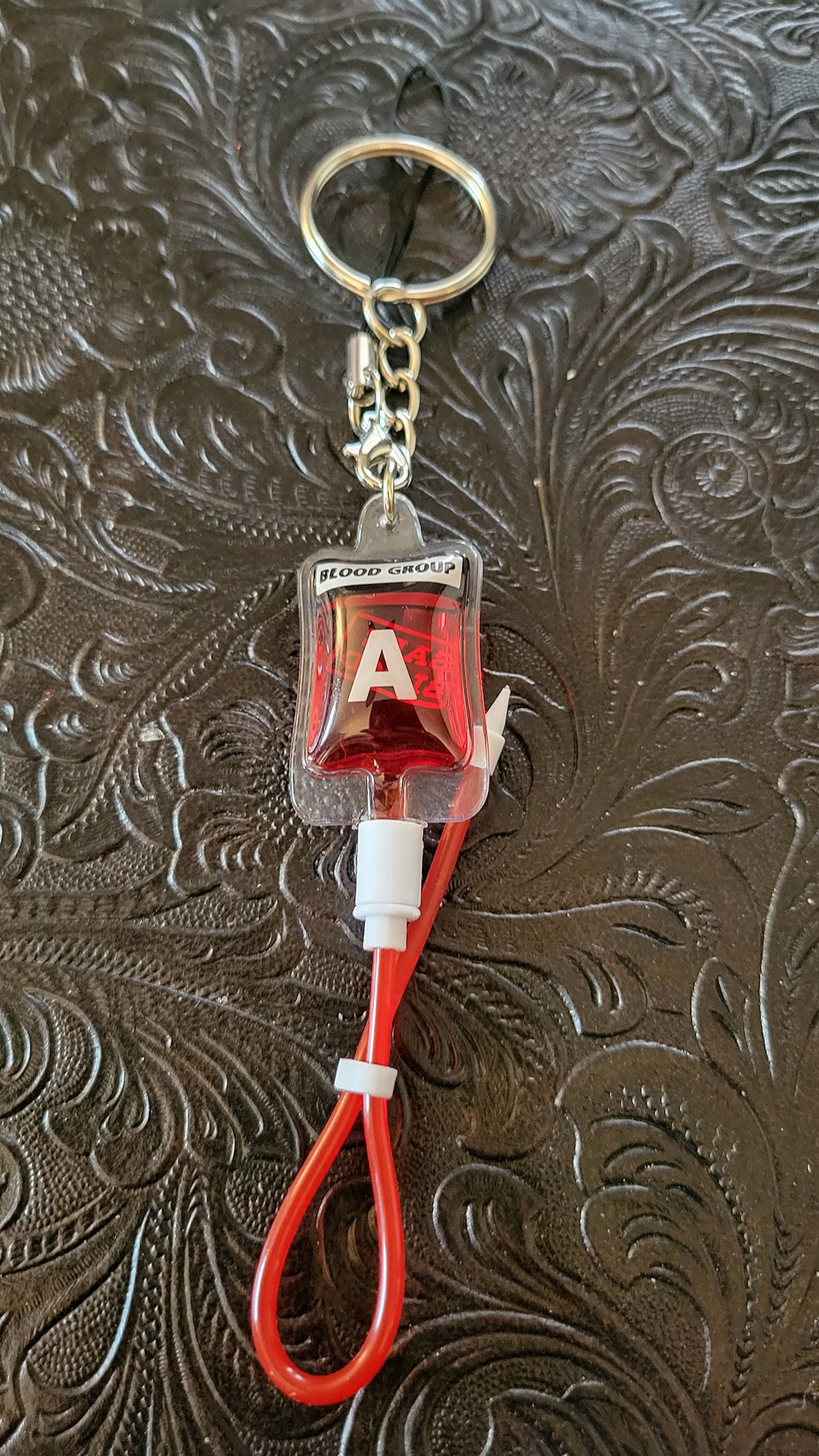 Blood Bag Key Chain