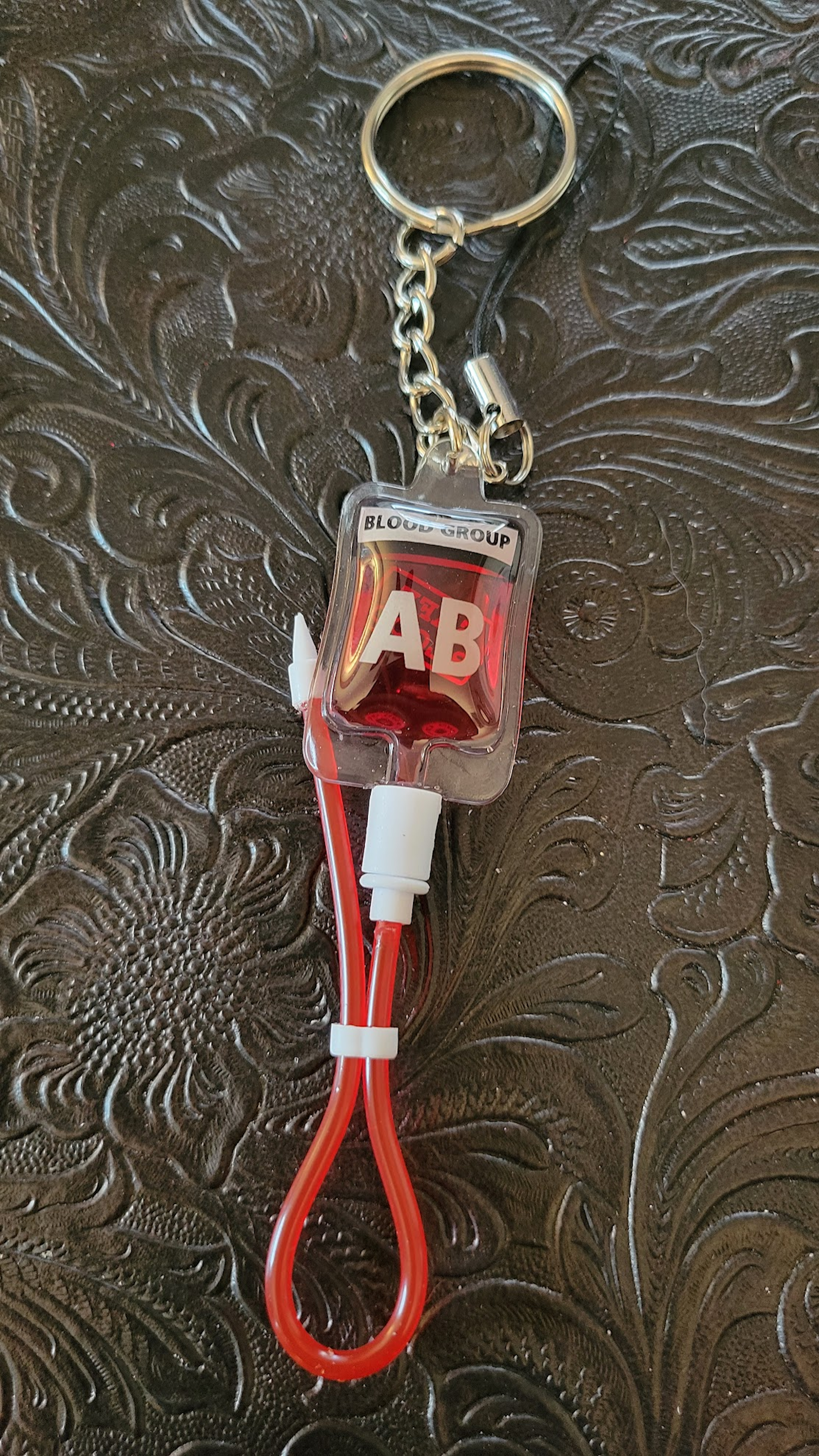 Blood Bag Key Chain