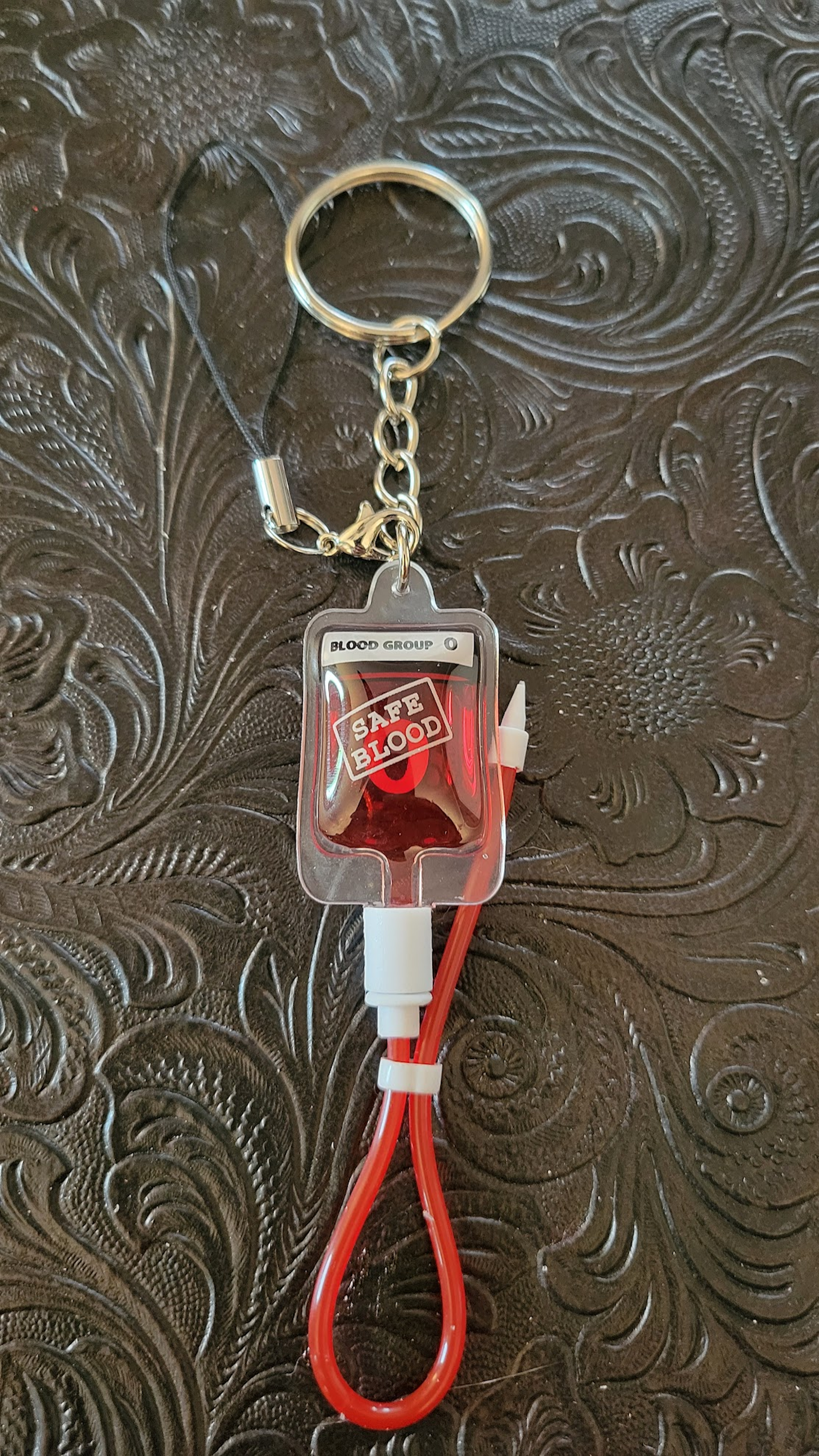 Blood Bag Key Chain