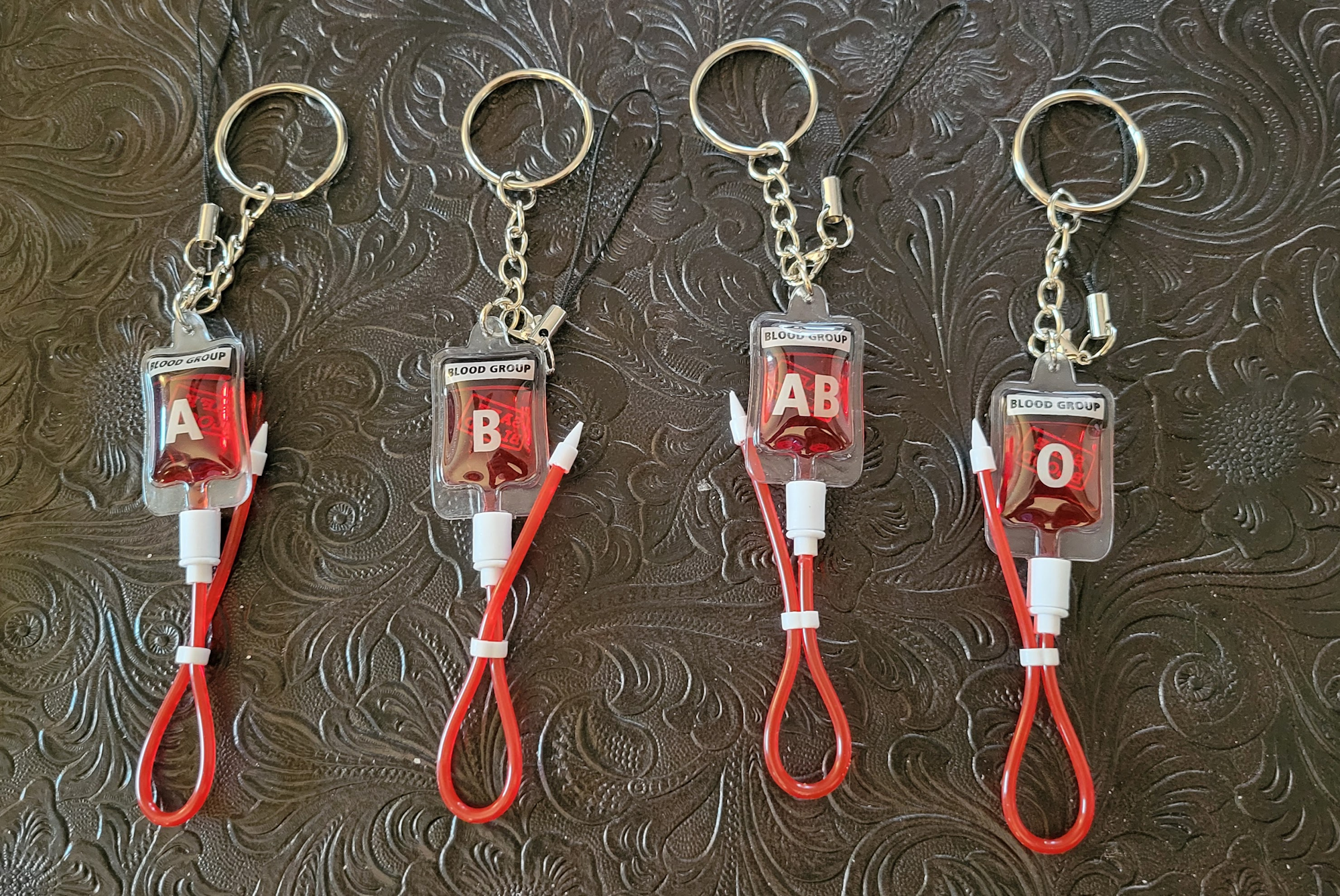 Blood Bag Key Chain