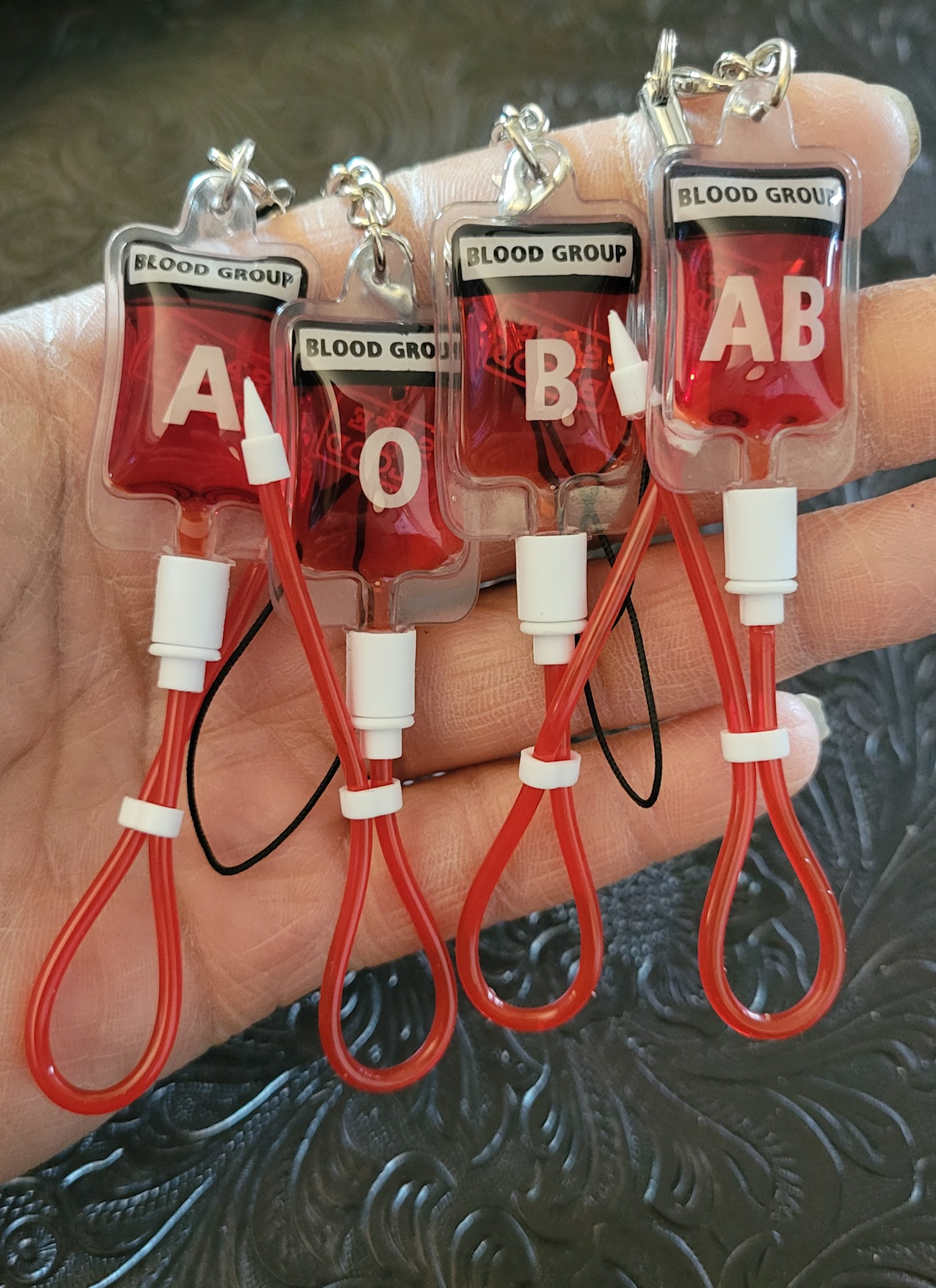 Blood Bag Key Chain