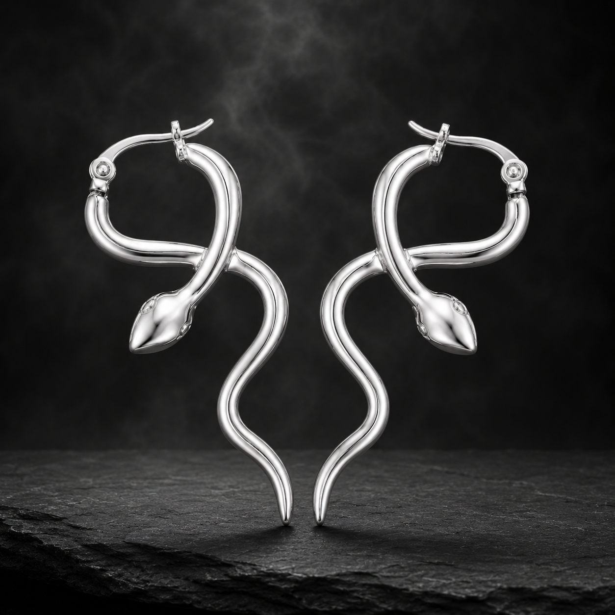 SERPENT HUGGIE EARRINGS