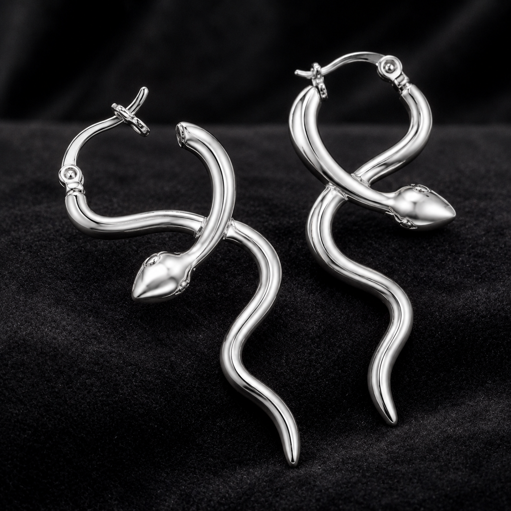SERPENT HUGGIE EARRINGS
