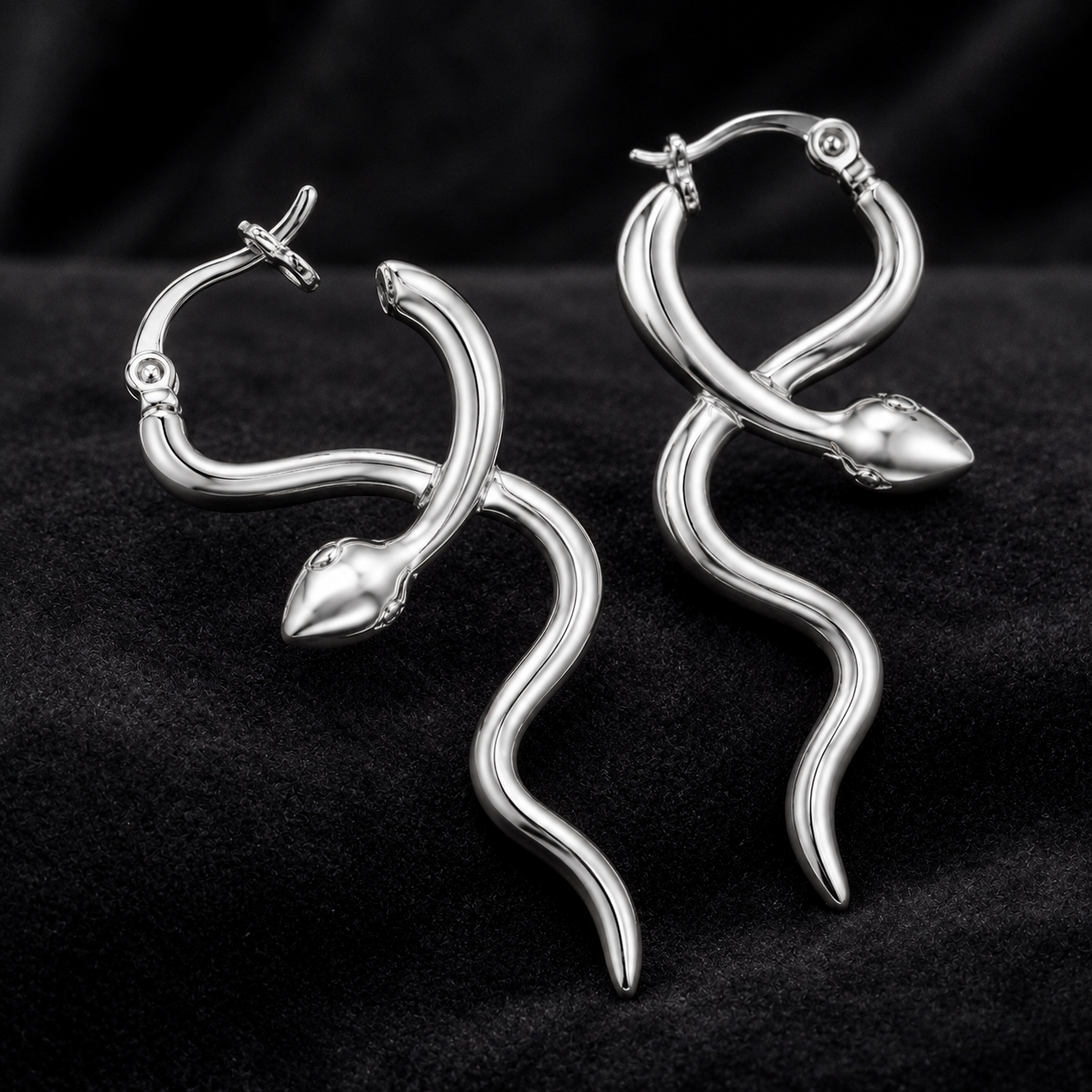 SERPENT HUGGIE EARRINGS