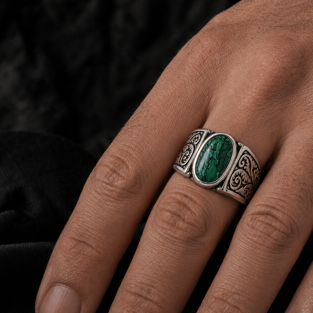 MALACHITE FOREST RING