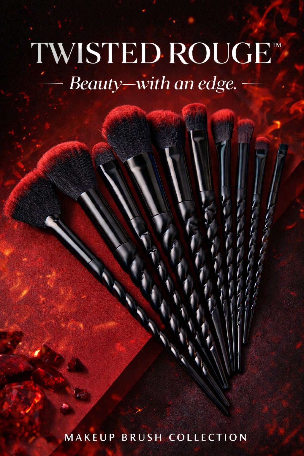 TWISTED ROUGE MAKEUP BRUSH SET