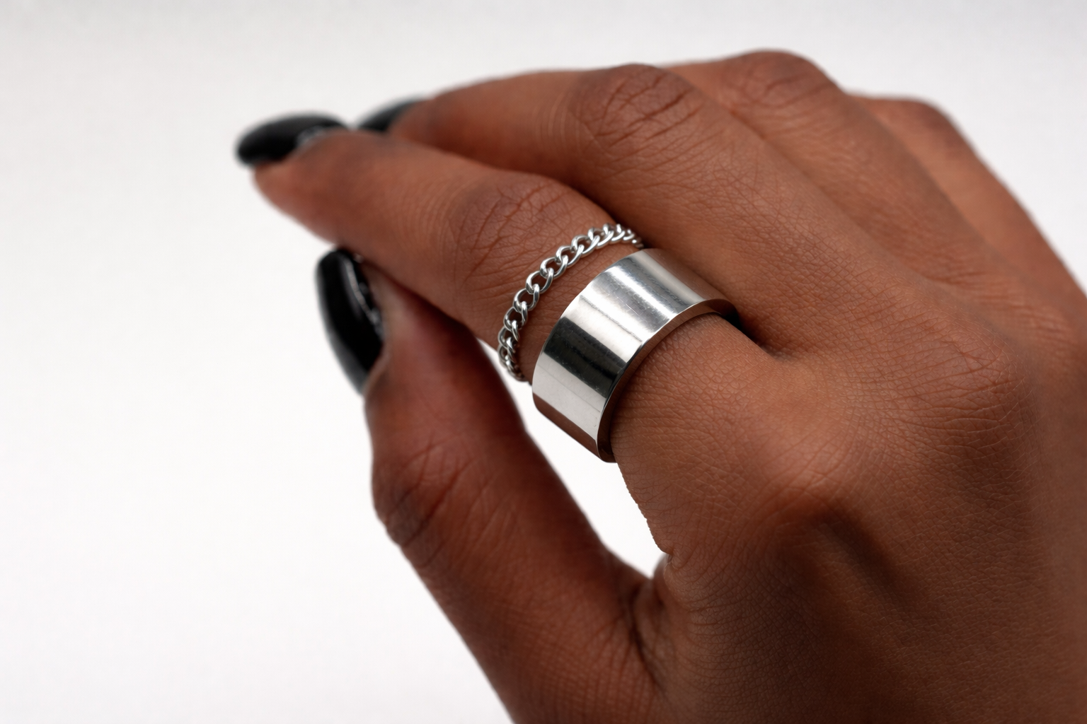 CHAIN BAND RING