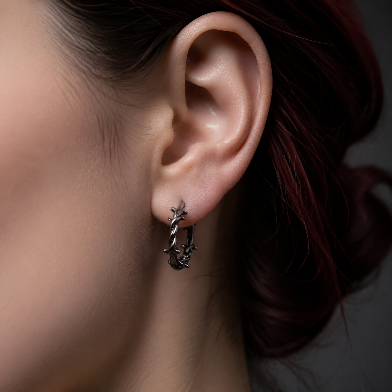 BARB WIRE HUGGIE EARRING COLLECTION
