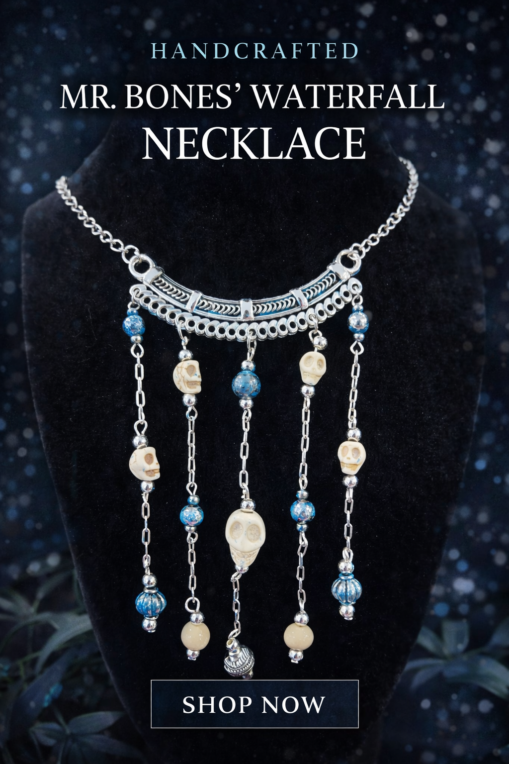 MR. BONES WATERFALL NECKLACE