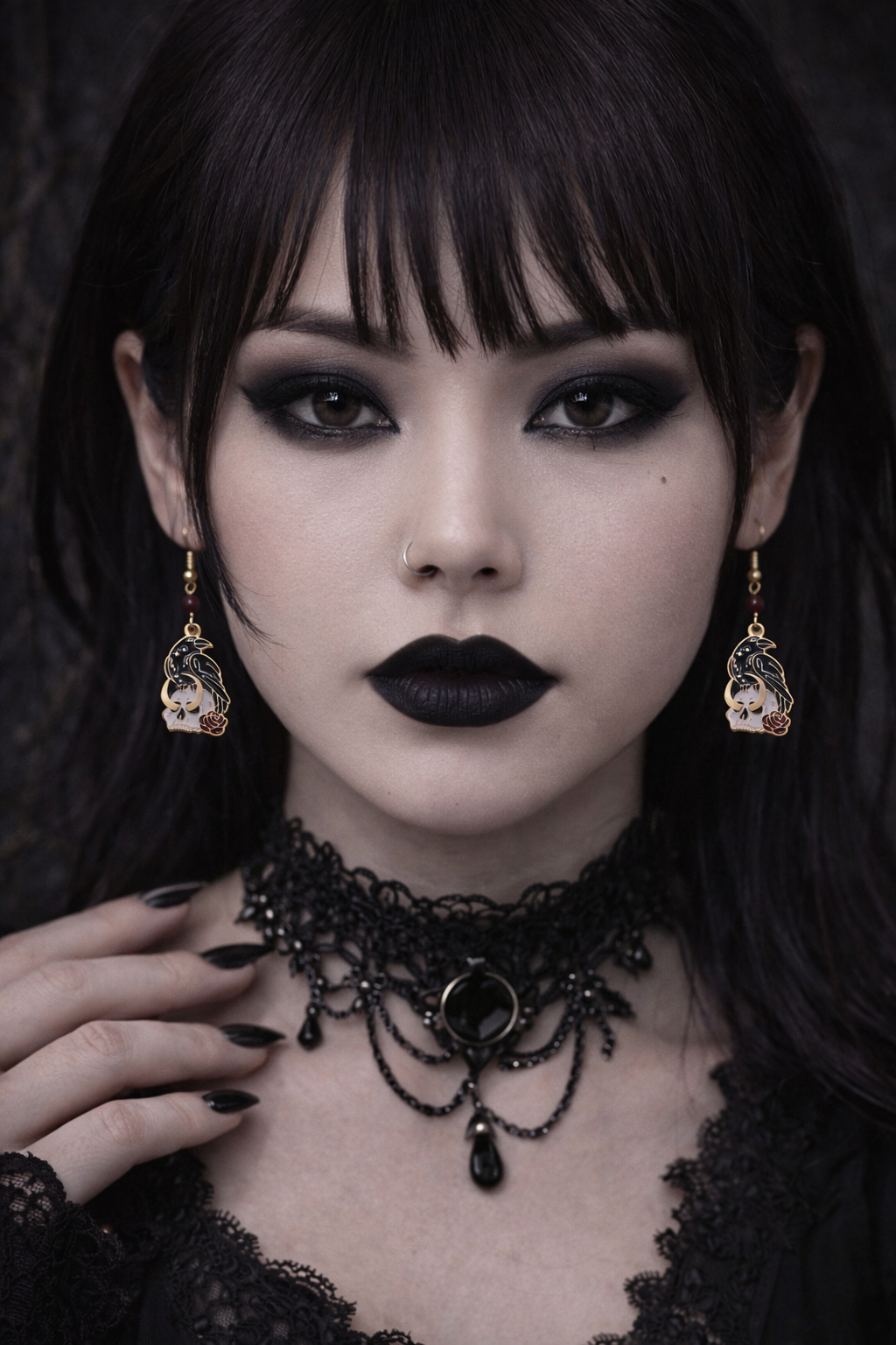 Mr. Corvus Dangle Earrings