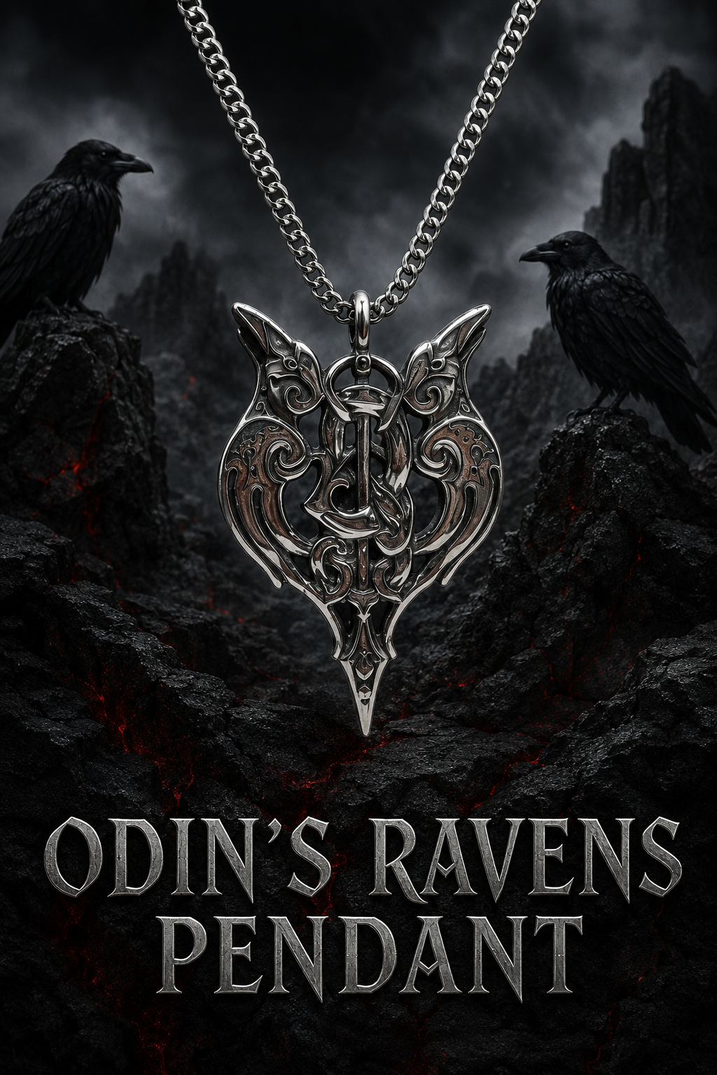 ODIN'S RAVENS PENDANT
