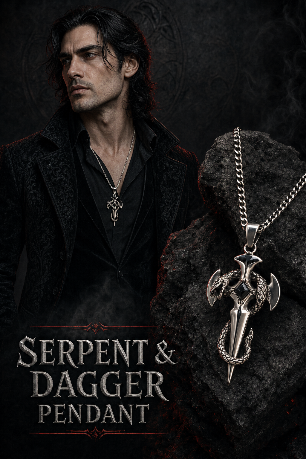 SERPENT AND DAGGER PENDANT