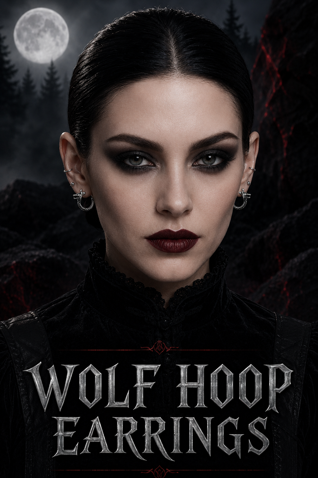 WOLF HOOP EARRINS