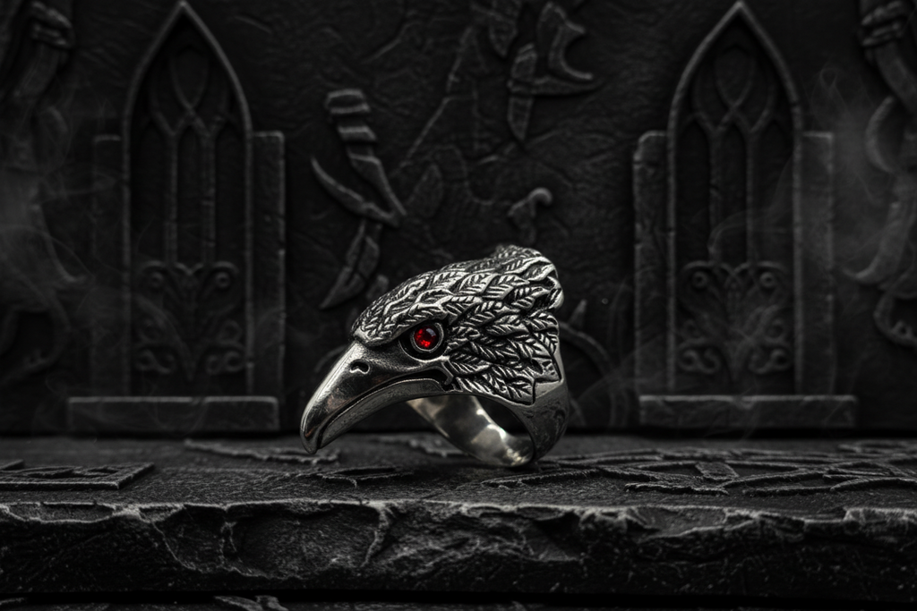 RAVEN HEAD RING