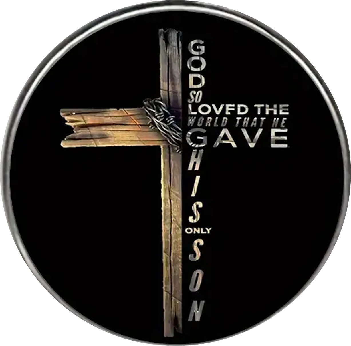 God So Loves The World Keychain