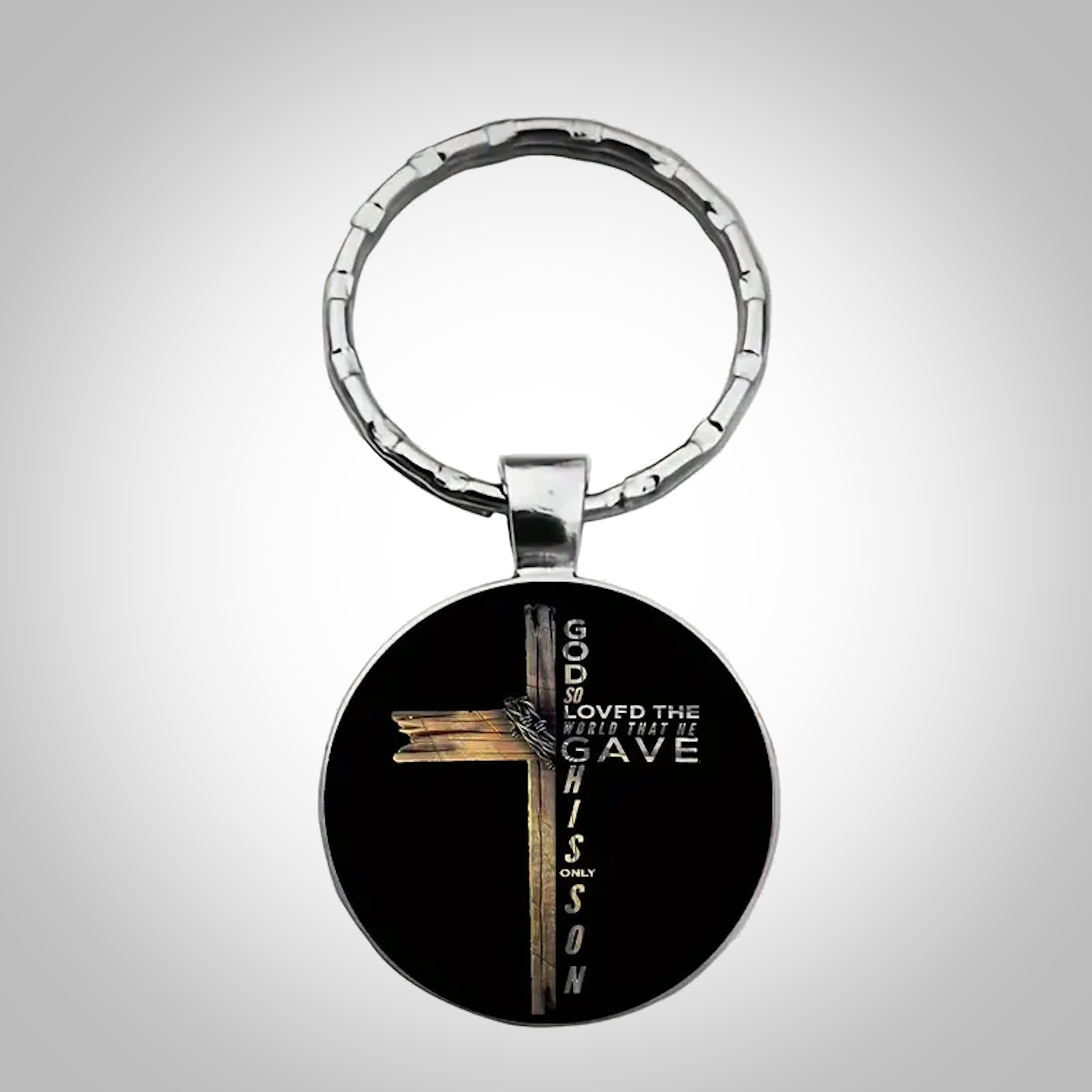 God So Loves The World Keychain