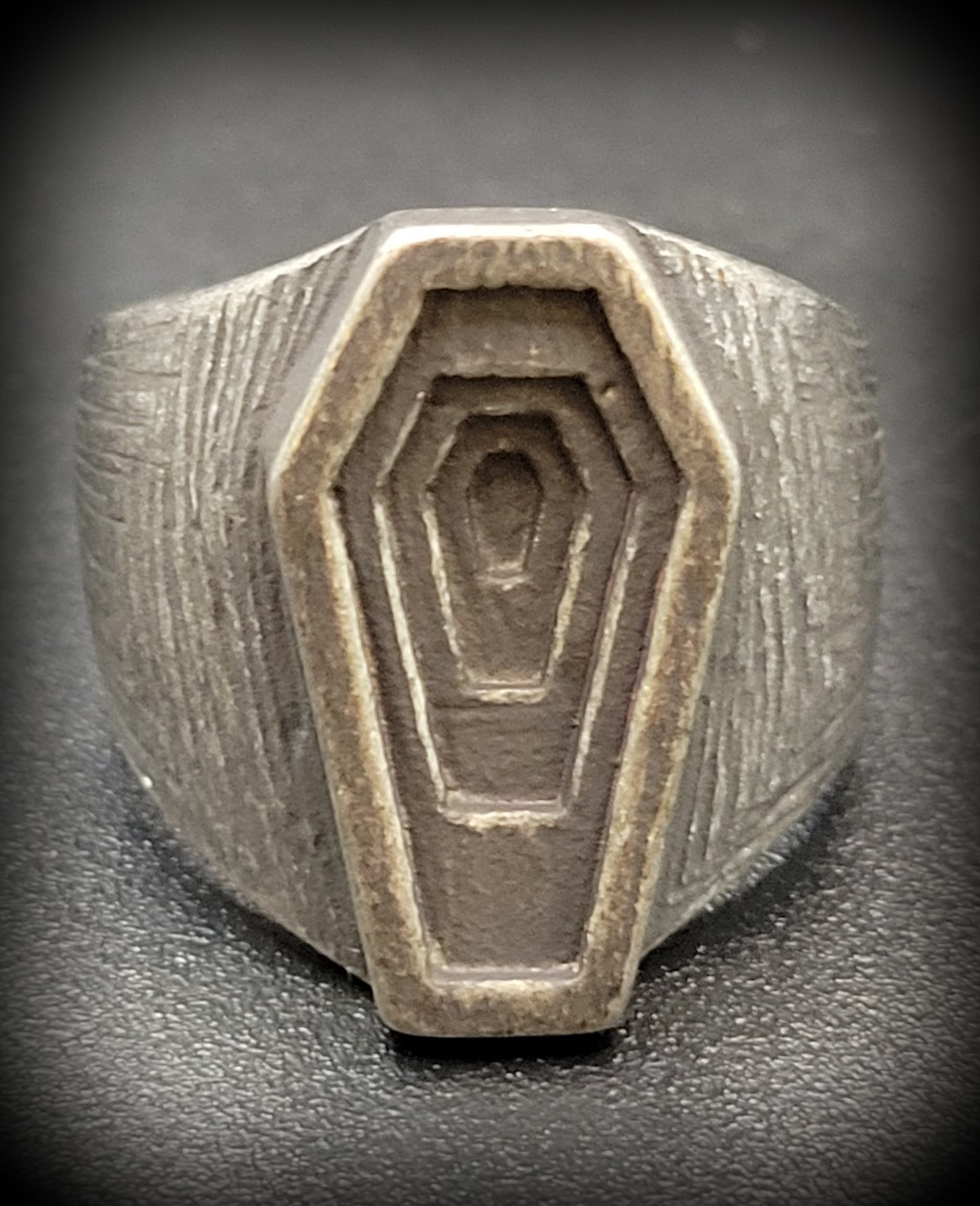 INFINITE COFFIN RING SZ 13