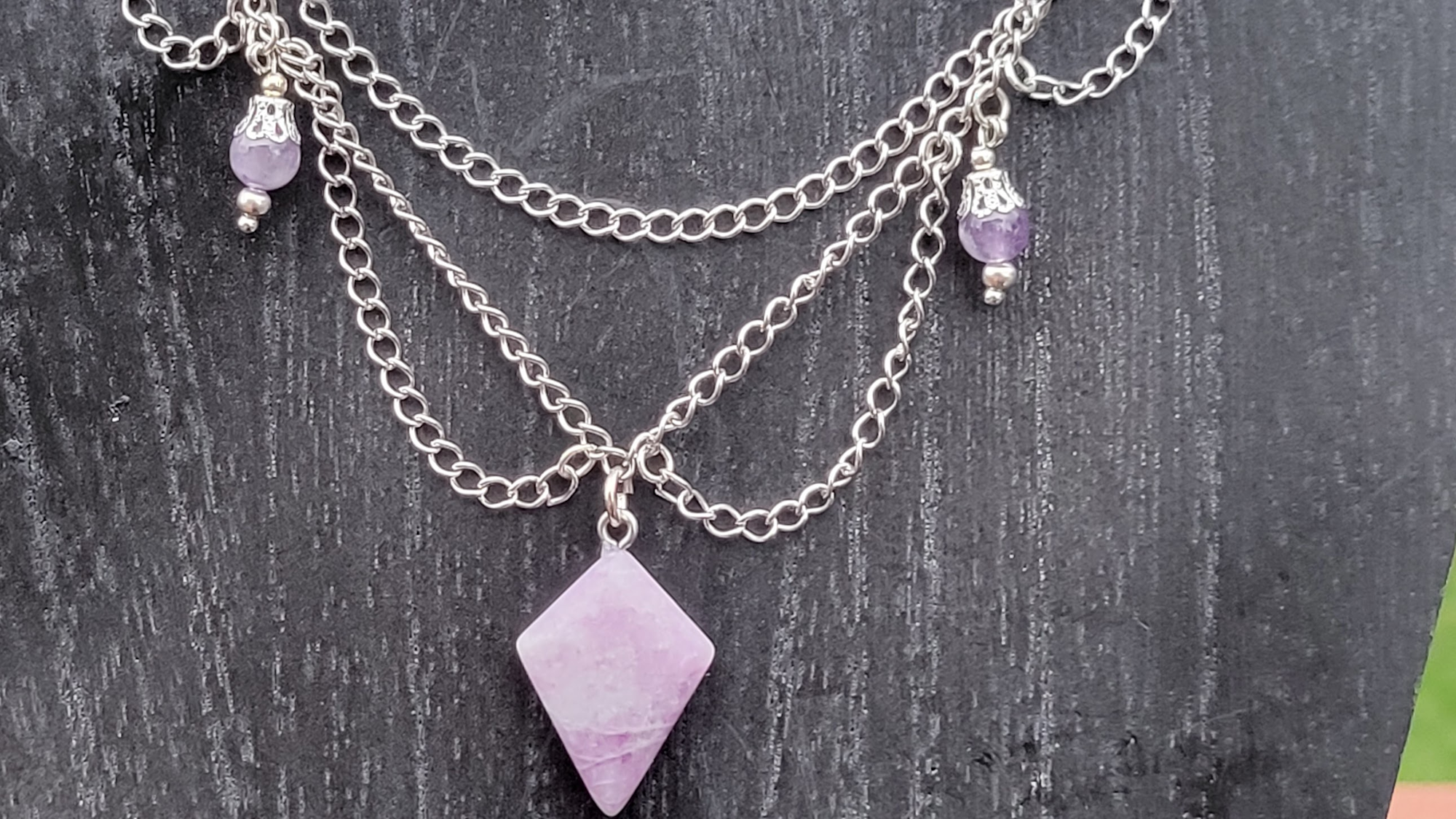 Gemstone Chandelier Necklace