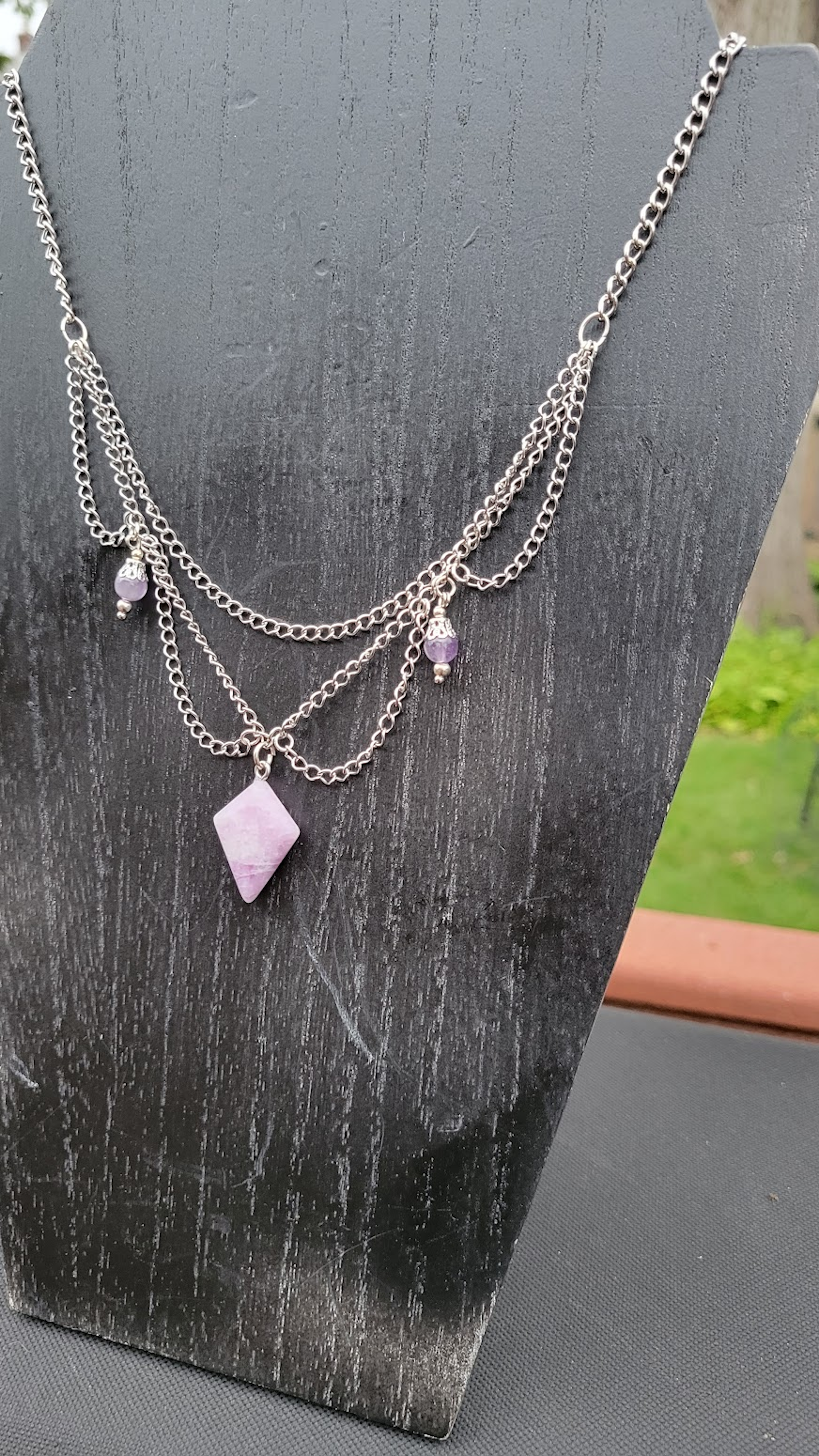 Gemstone Chandelier Necklace