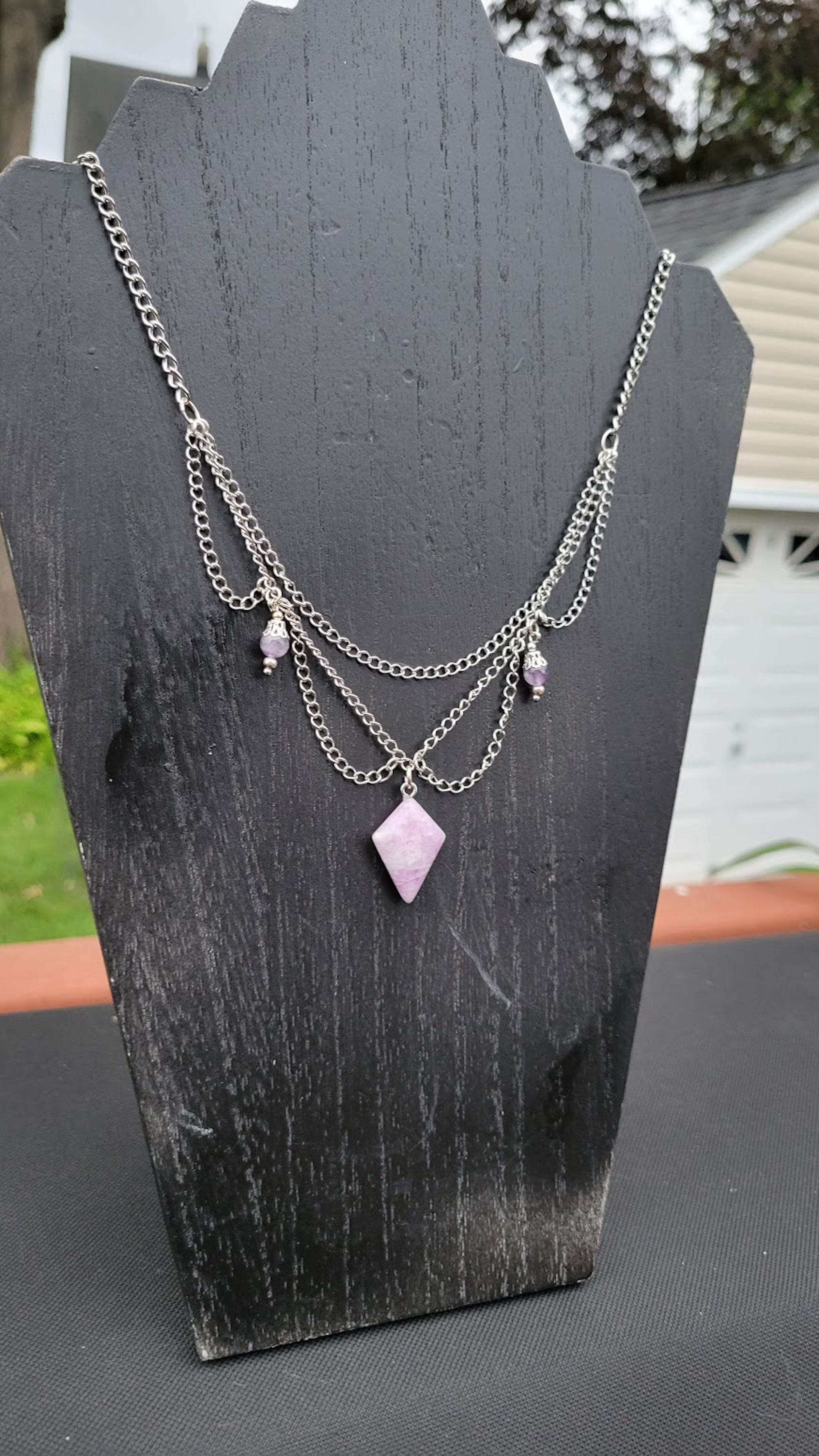 Gemstone Chandelier Necklace