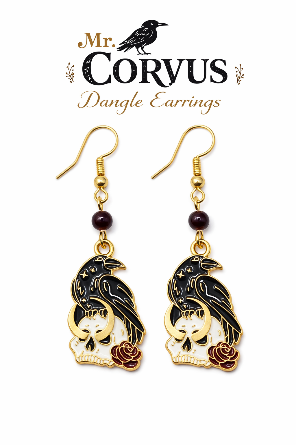 Mr. Corvus Dangle Earrings