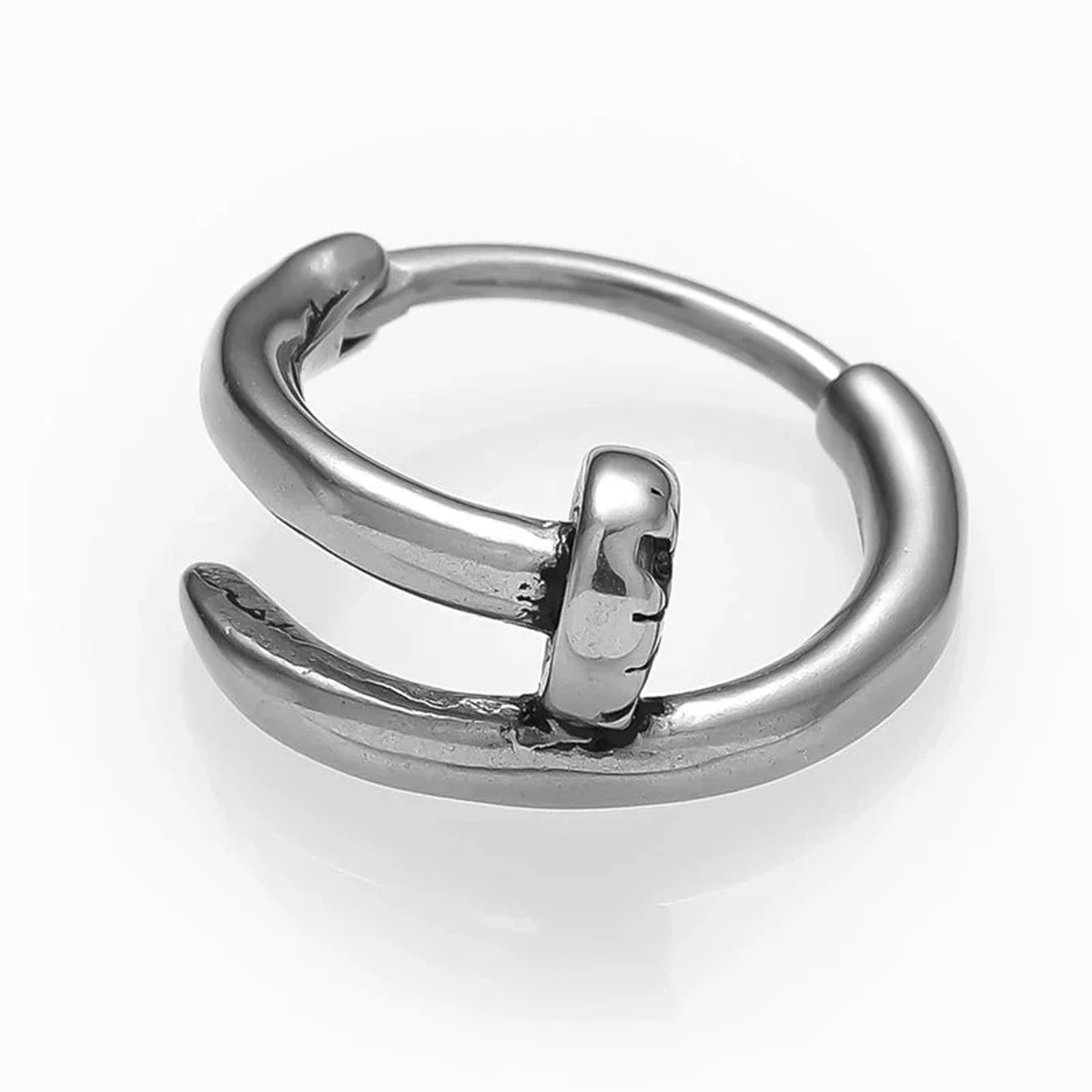 NAIL HOOP EARRINGS
