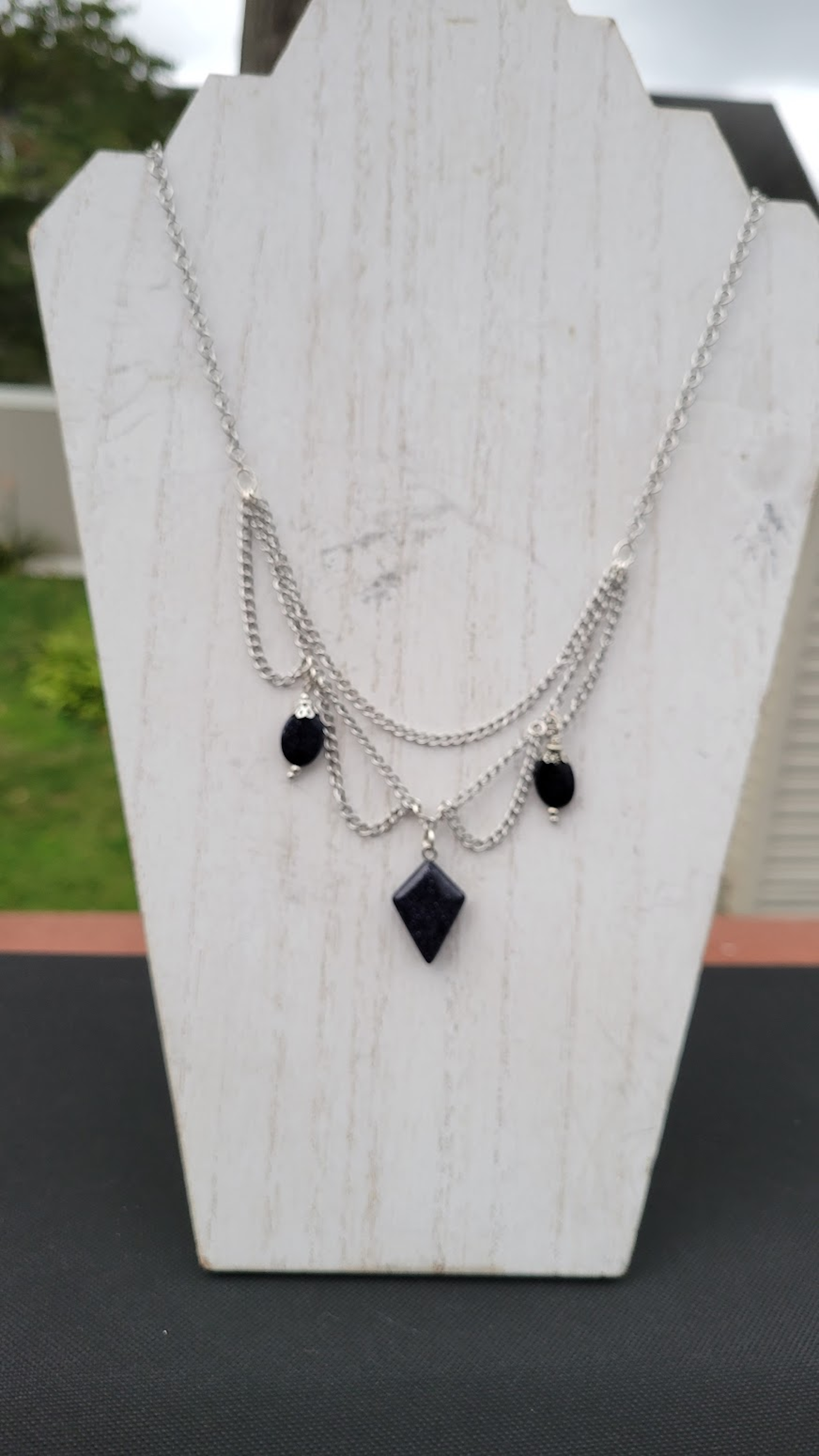 Gemstone Chandelier Necklace