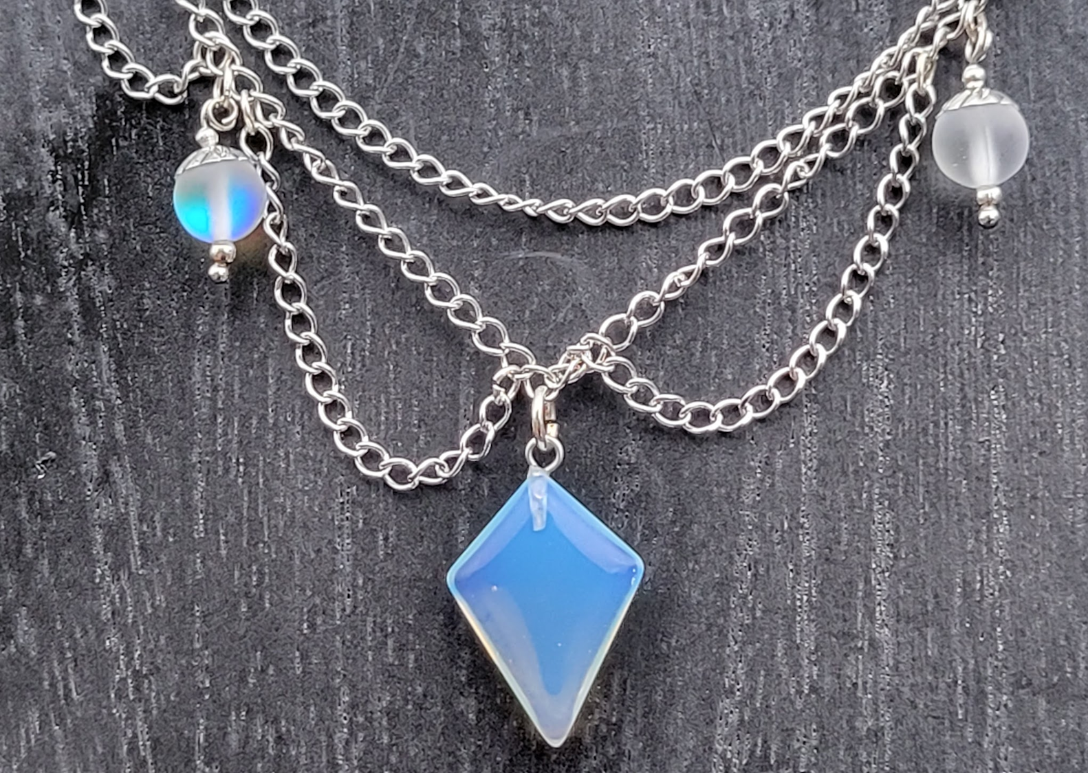 Gemstone Chandelier Necklace