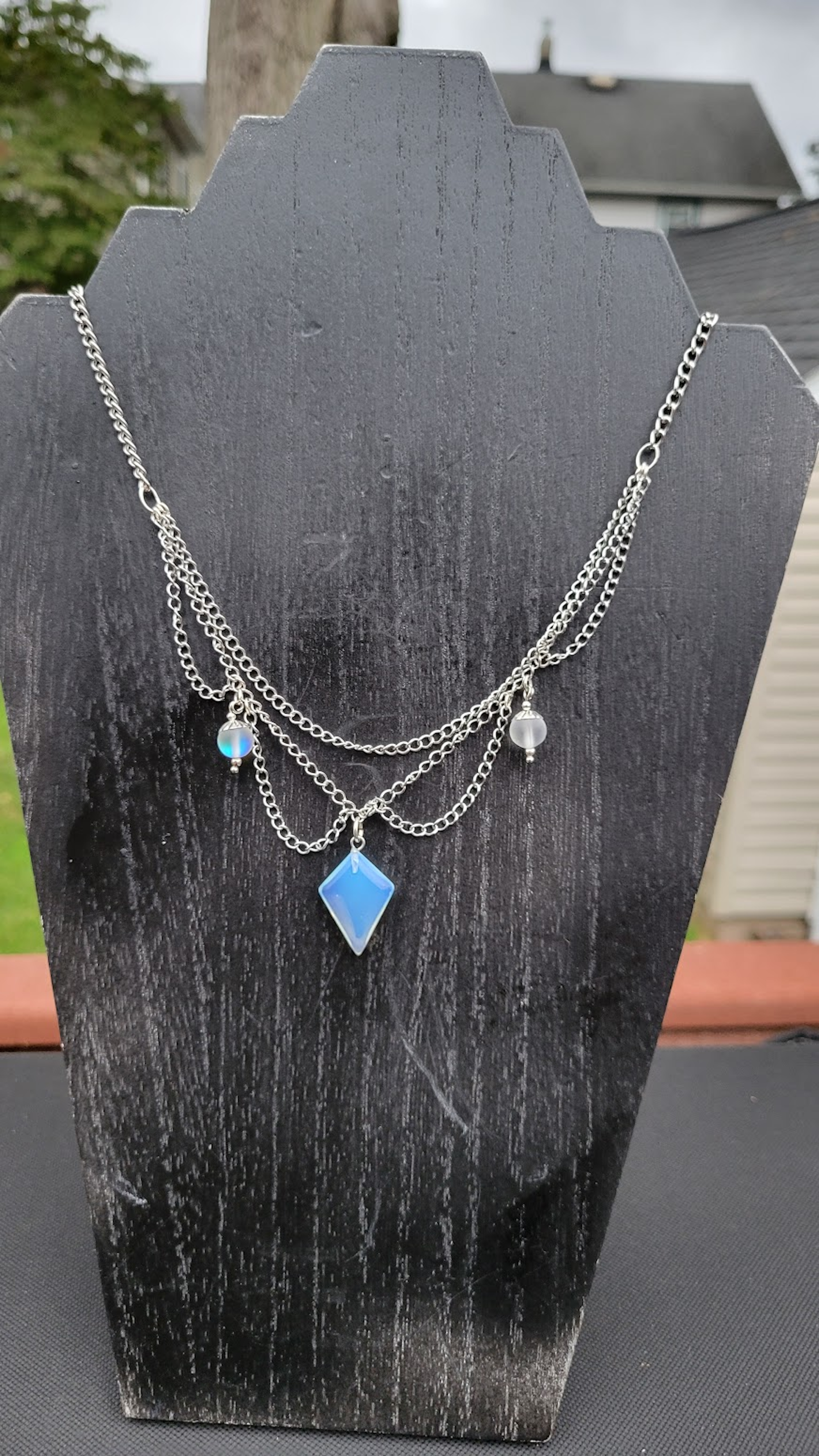 Gemstone Chandelier Necklace