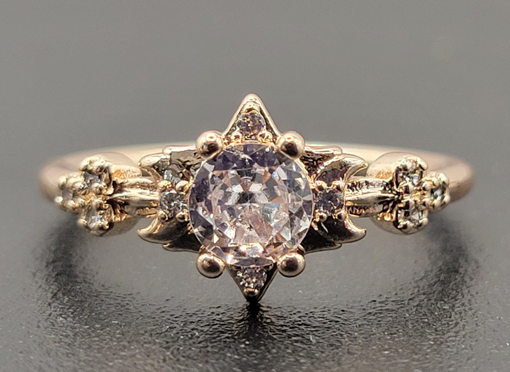 TrIple Moon Rose Gold Ring
