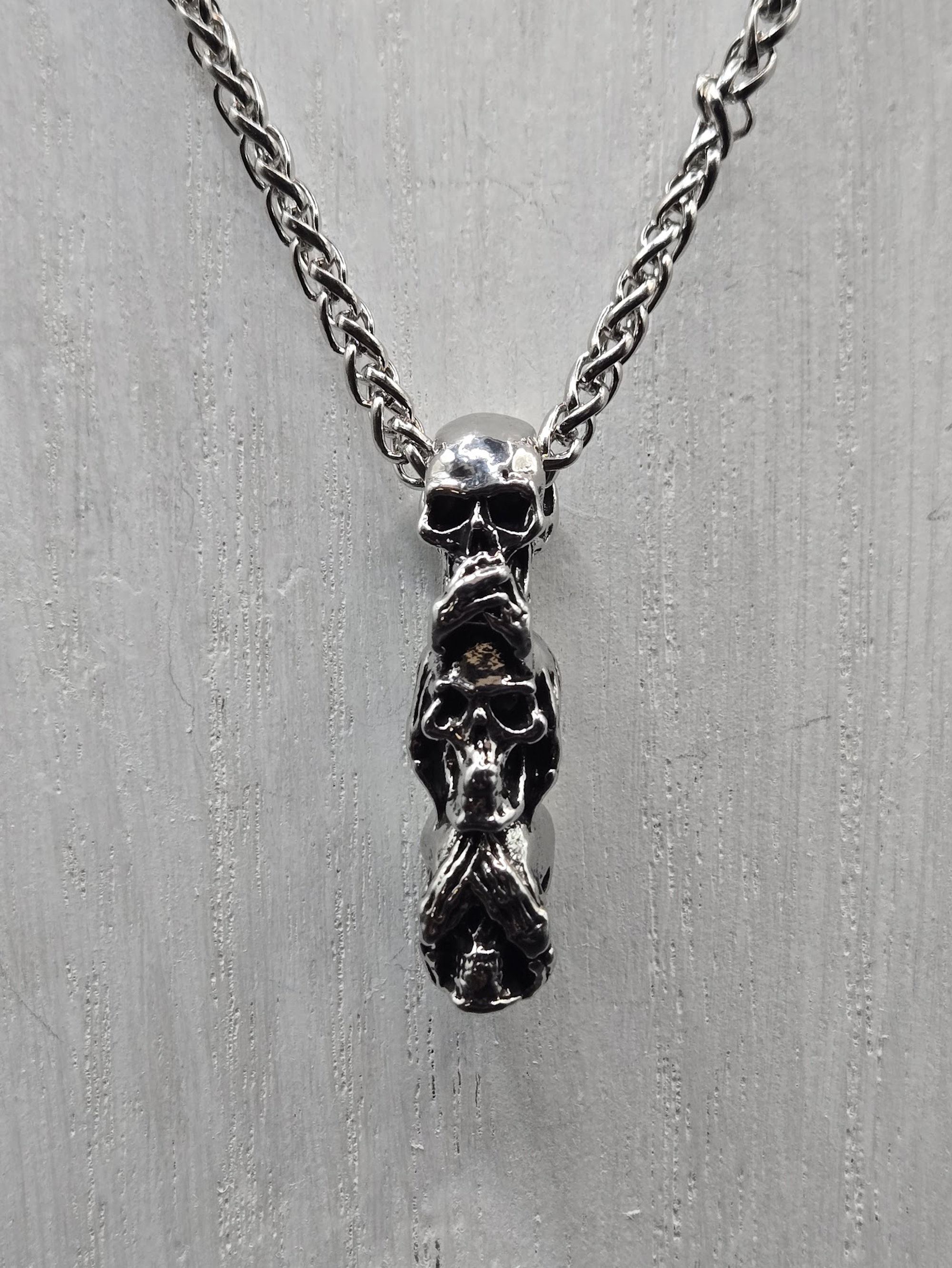MR. BONES SAY HEAR SEE NO EVIL PENDANT