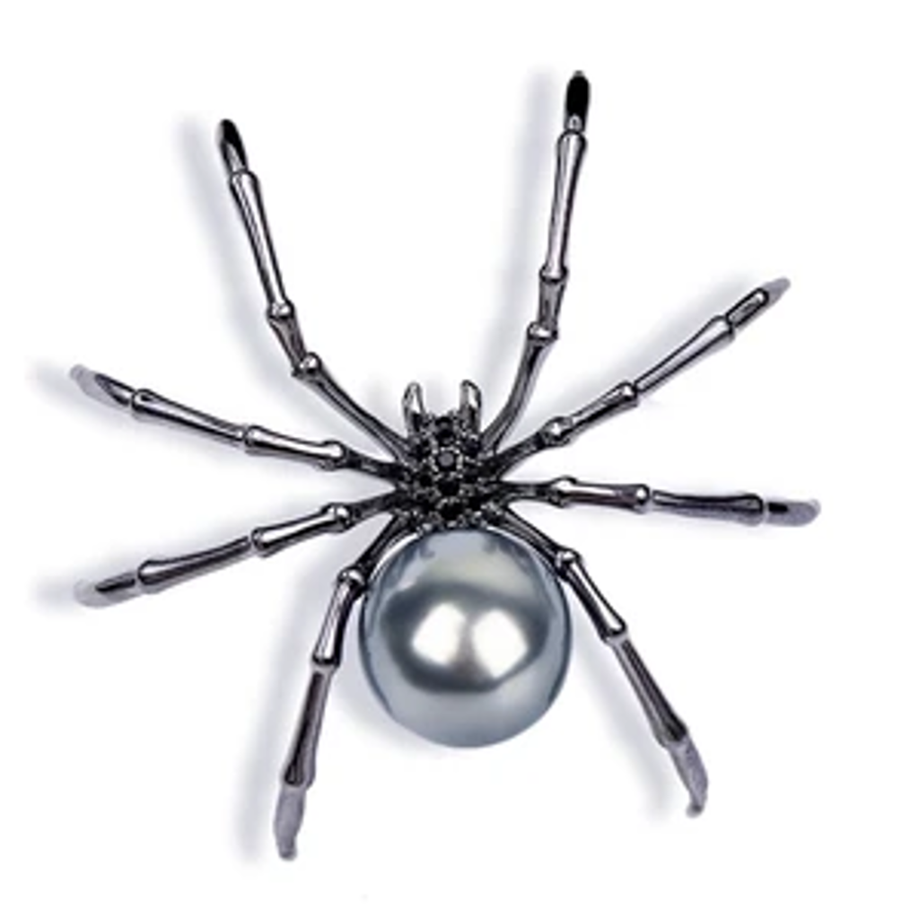 SPIDER PEARL BROOCH