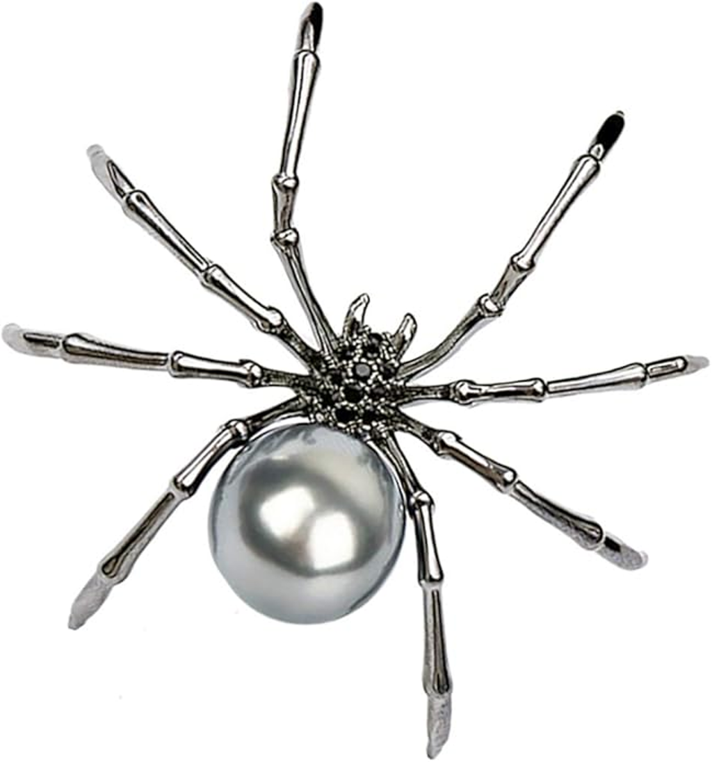 SPIDER PEARL BROOCH
