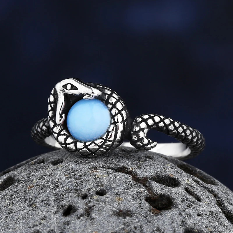SERPENT & STONE RING