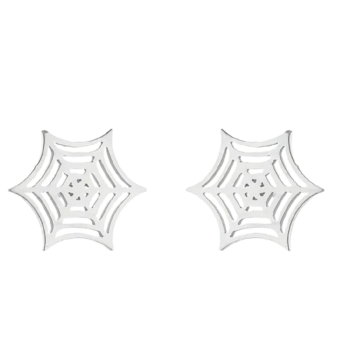 SPIDER WEB STUD EARRINGS