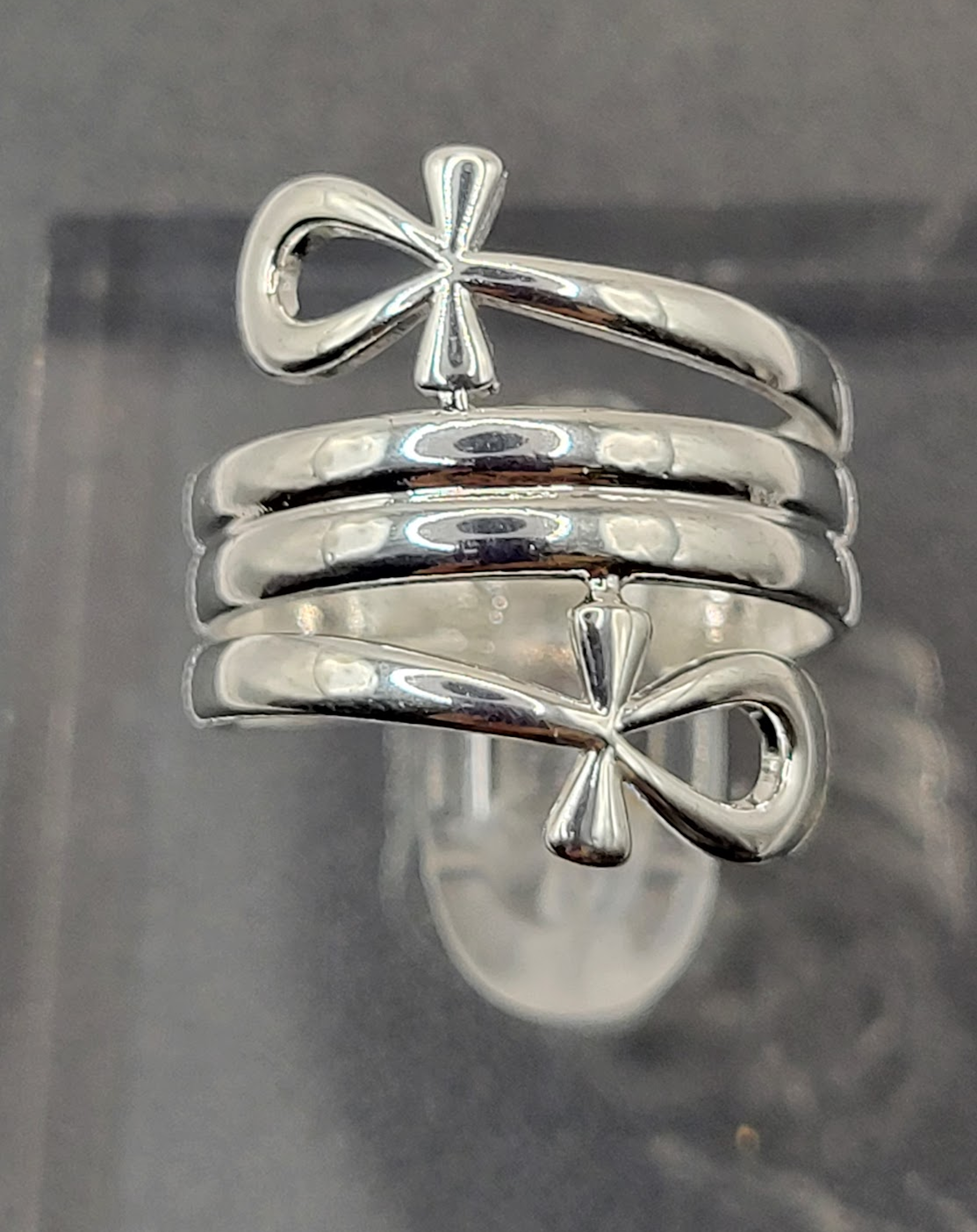 Ankh Wrap Around Ring - One Size