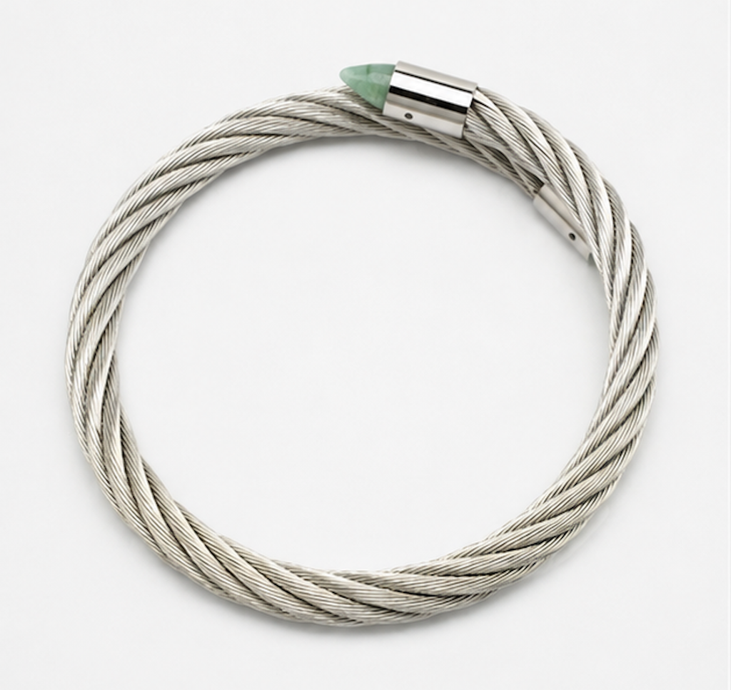 AVENTURINE TWIST BANGLE