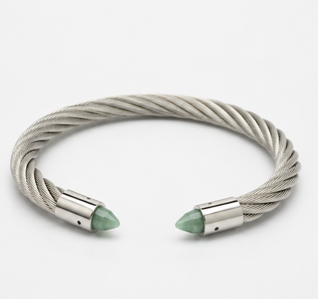 AVENTURINE TWIST BANGLE