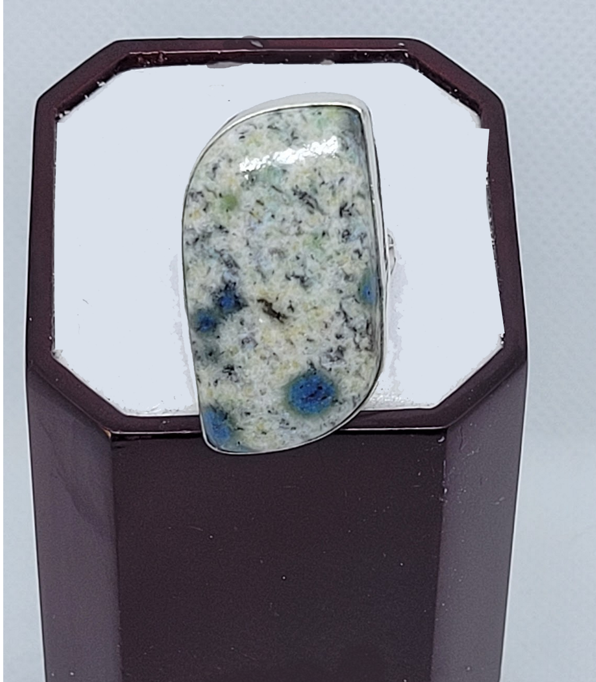 AZURITE FREEFORM RING SZ9.5