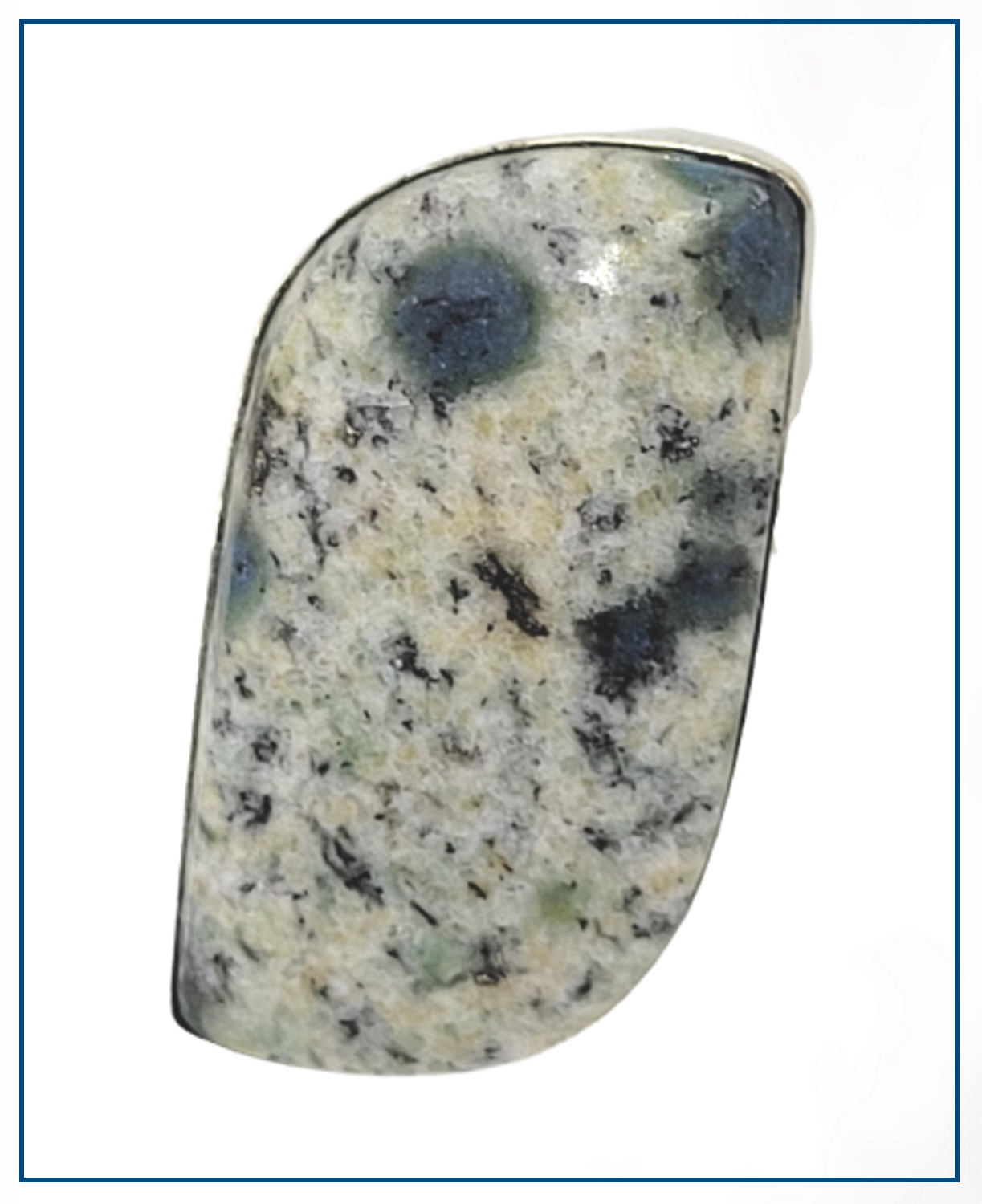 AZURITE FREEFORM RING SZ9.5