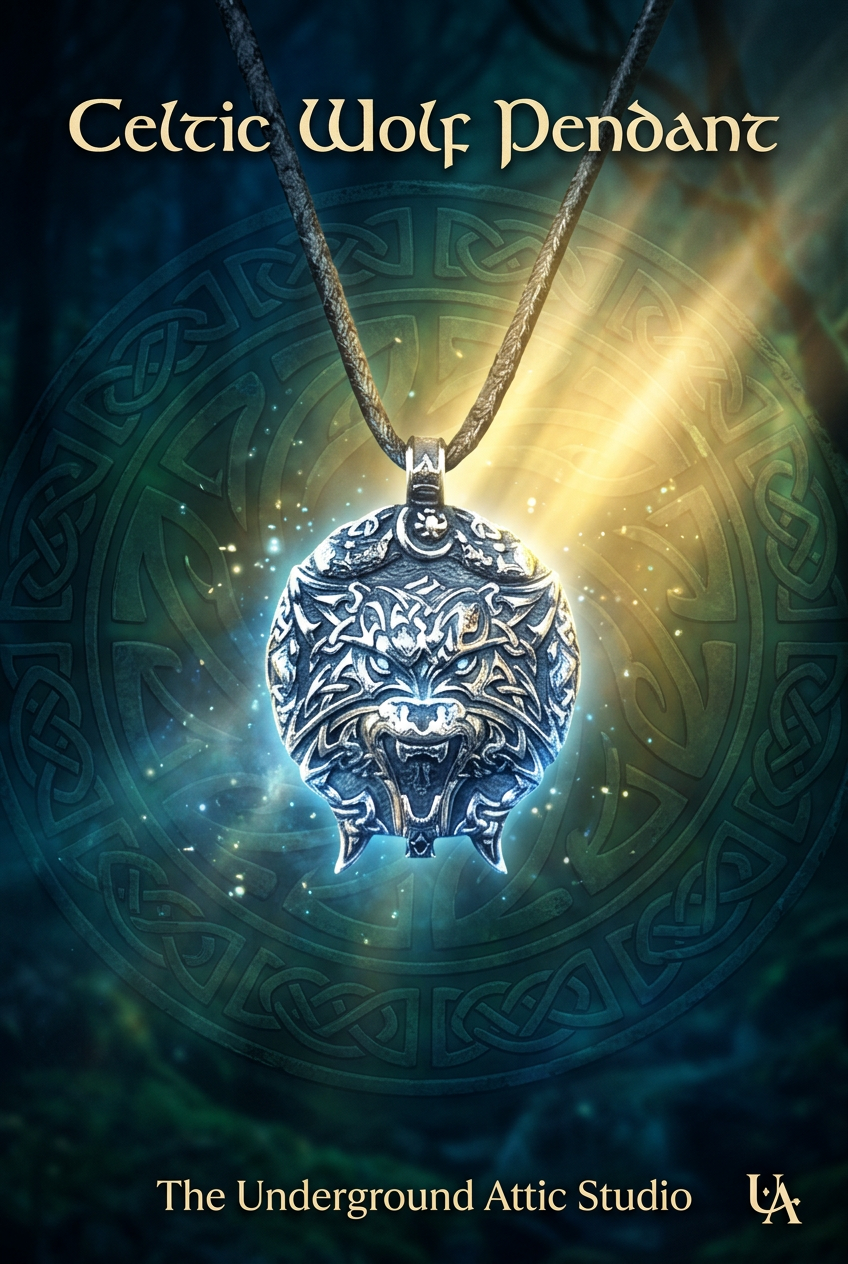 CELTIC WOLF PENDANT