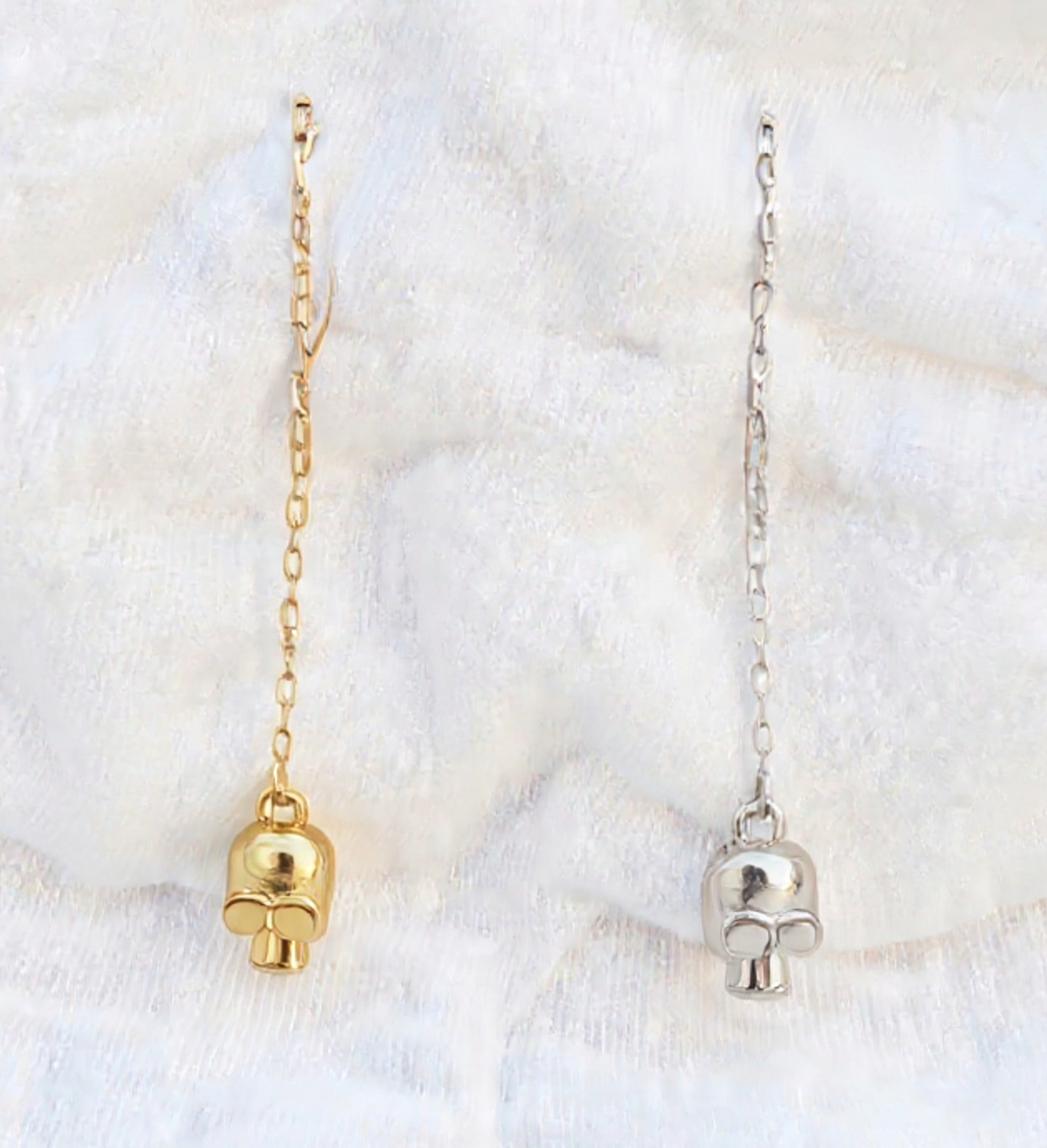 MR BONES LONG DANGLE EARRING