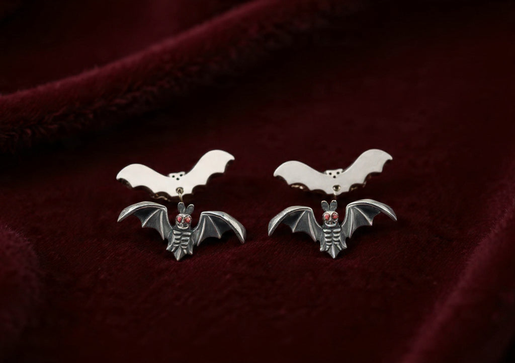 MR BAT STUD EARRINGS