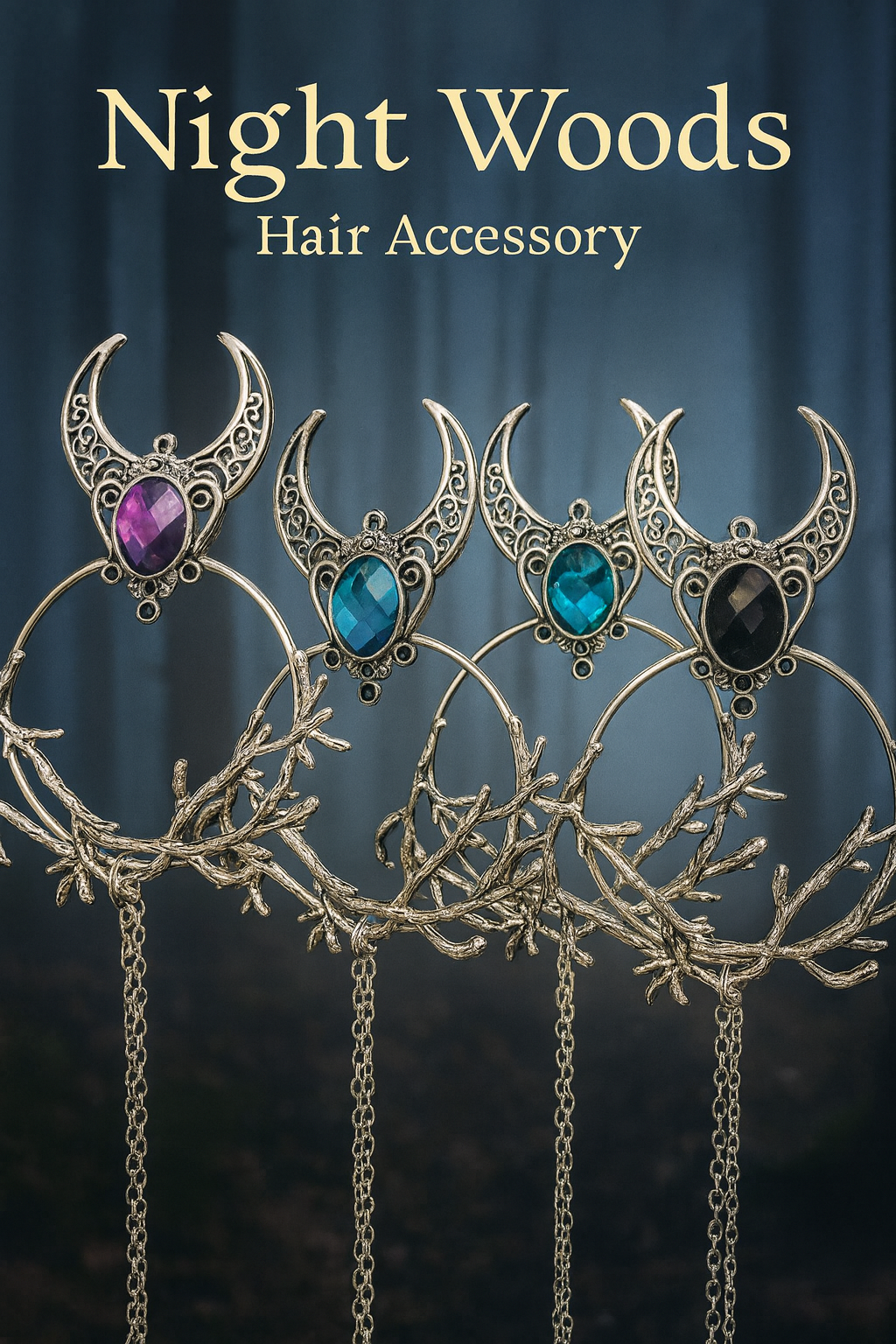 NIGHT WOODS HAIR CLIP